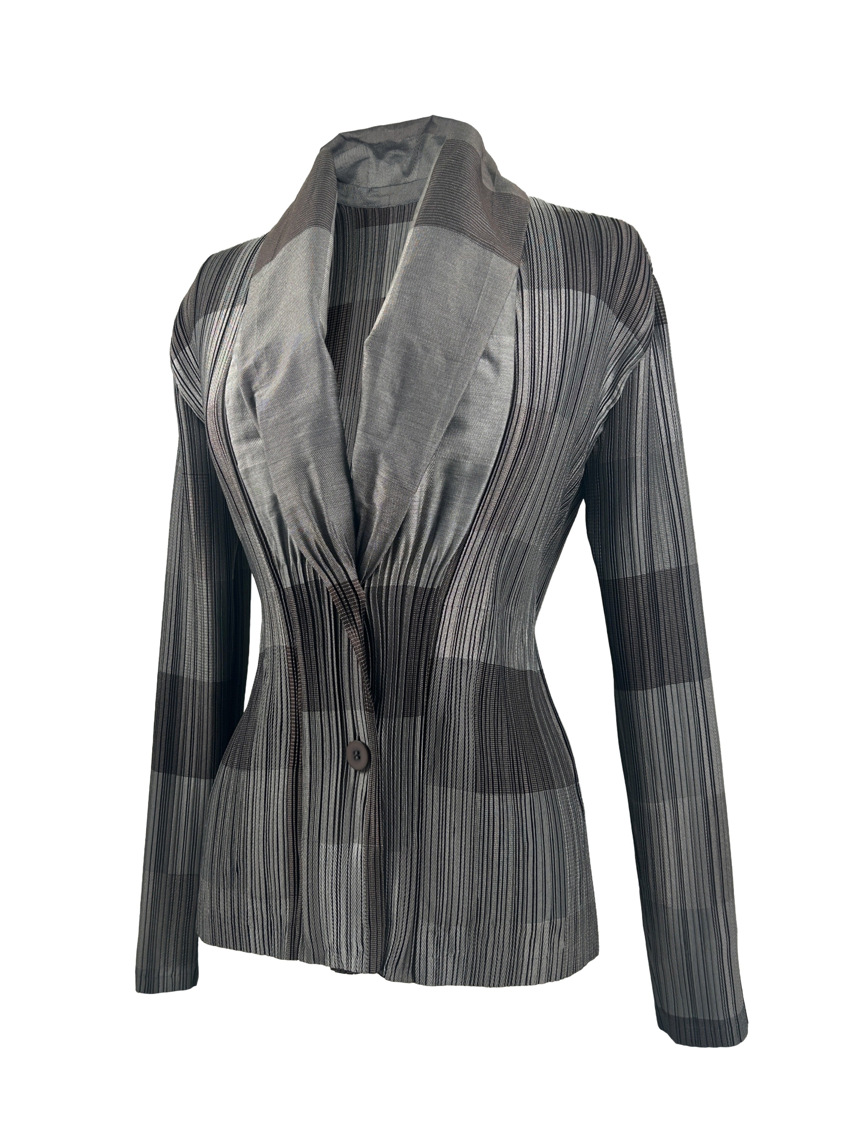 Issey Miyake Size 3 Plisse Cardigan