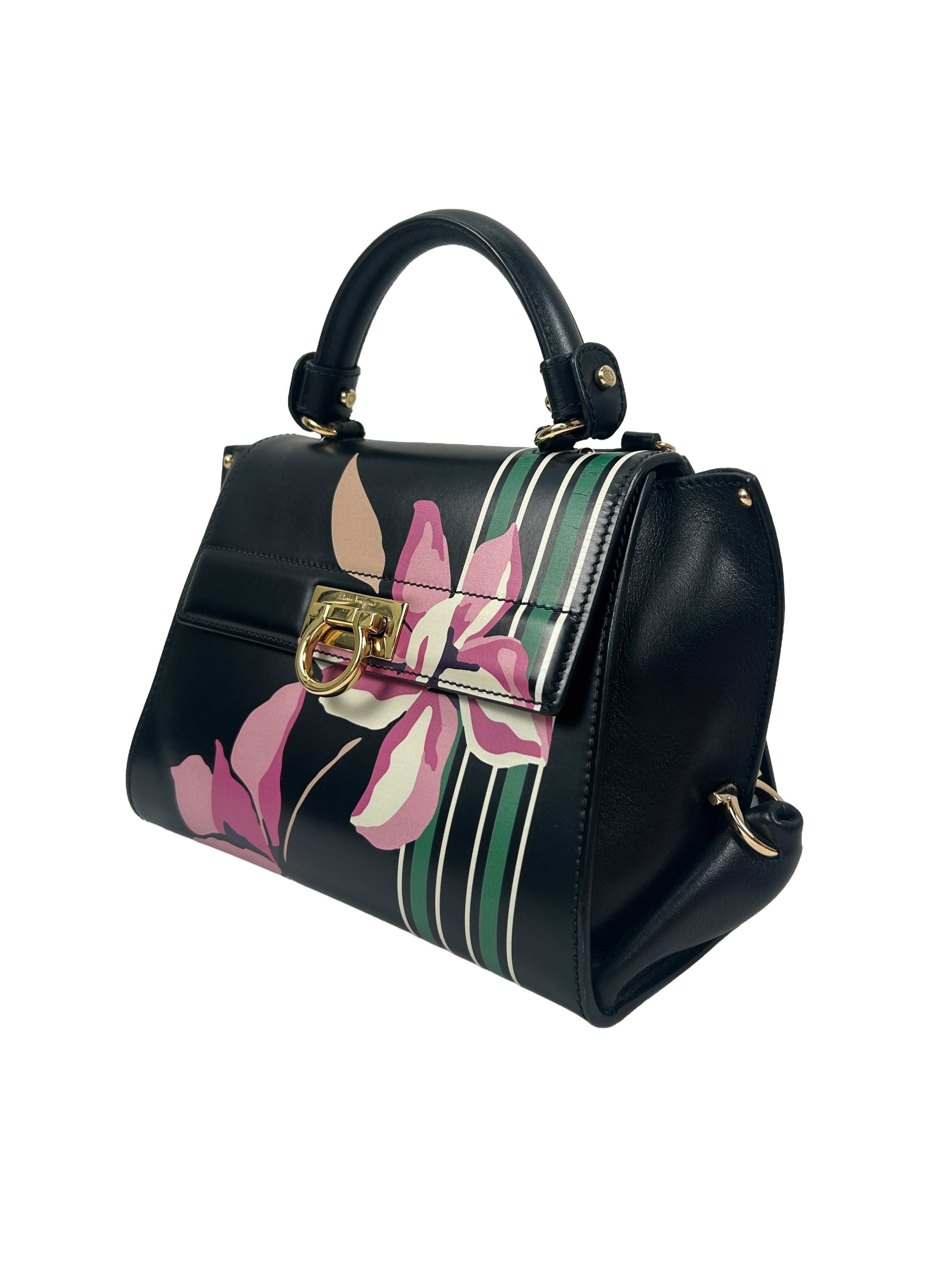 Salvatore Ferragamo Small Sofia Floral Print Bag