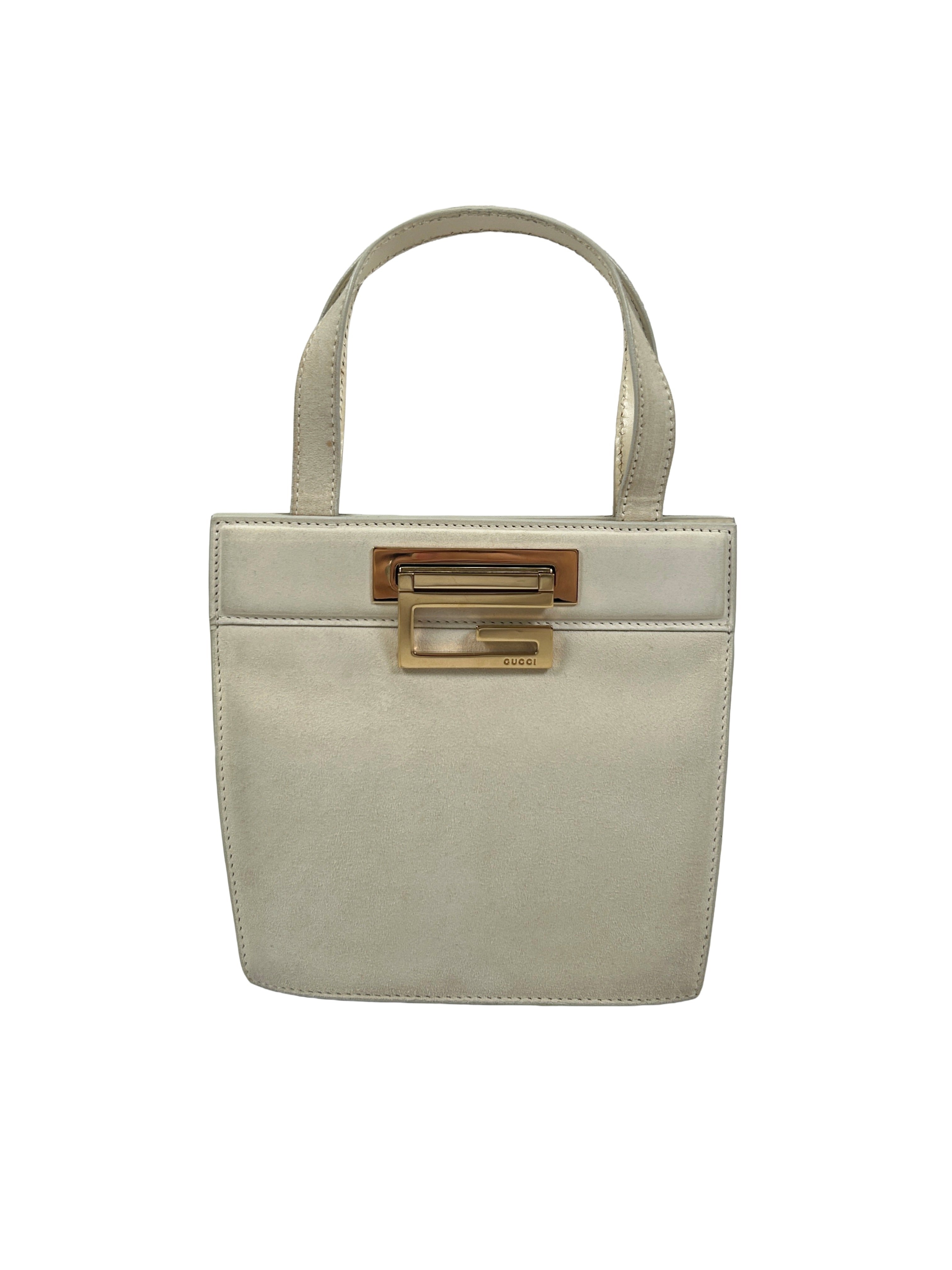 Gucci by Tom Ford Vintage 1997 Suede Mini Handbag