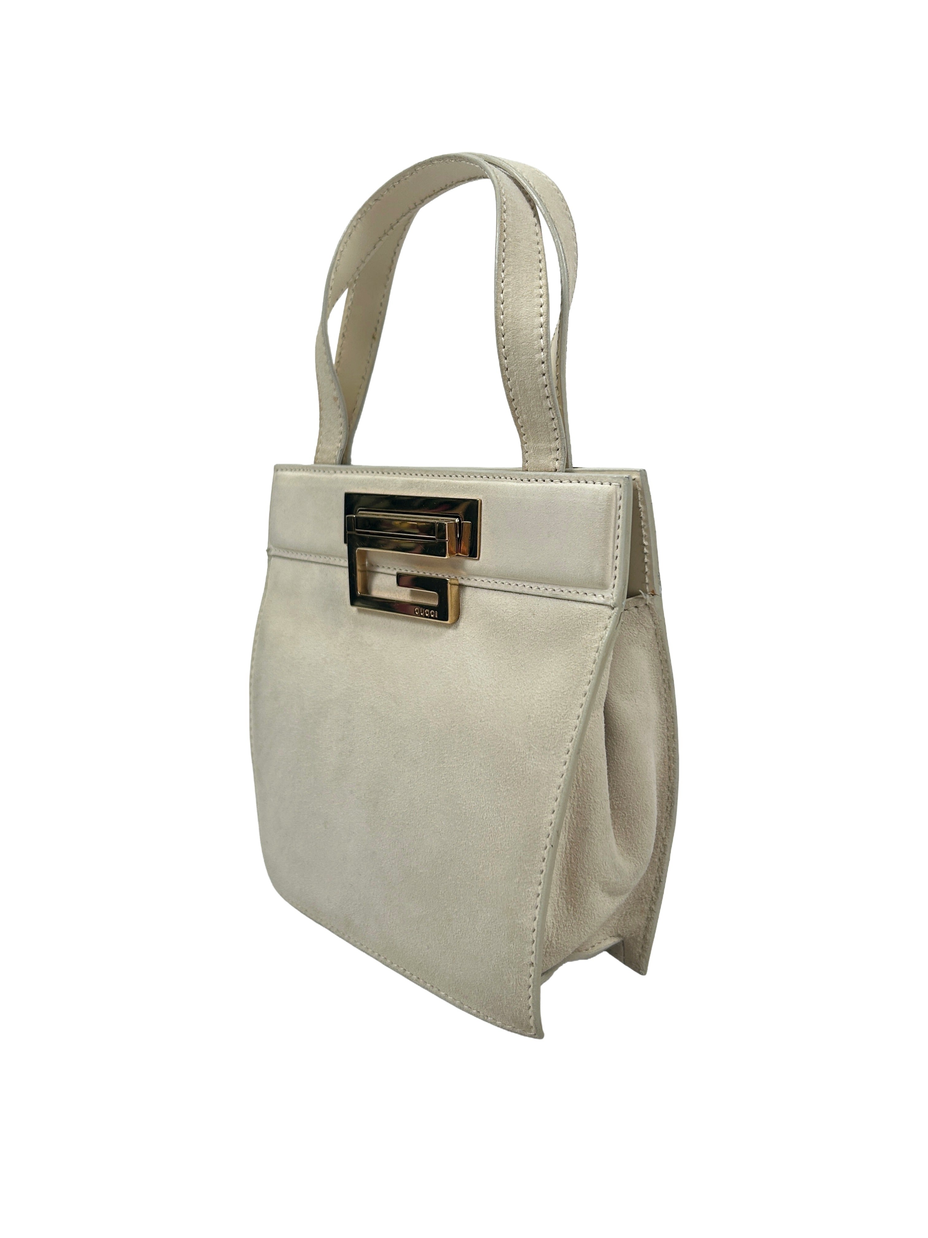 Gucci by Tom Ford Vintage 1997 Suede Mini Handbag