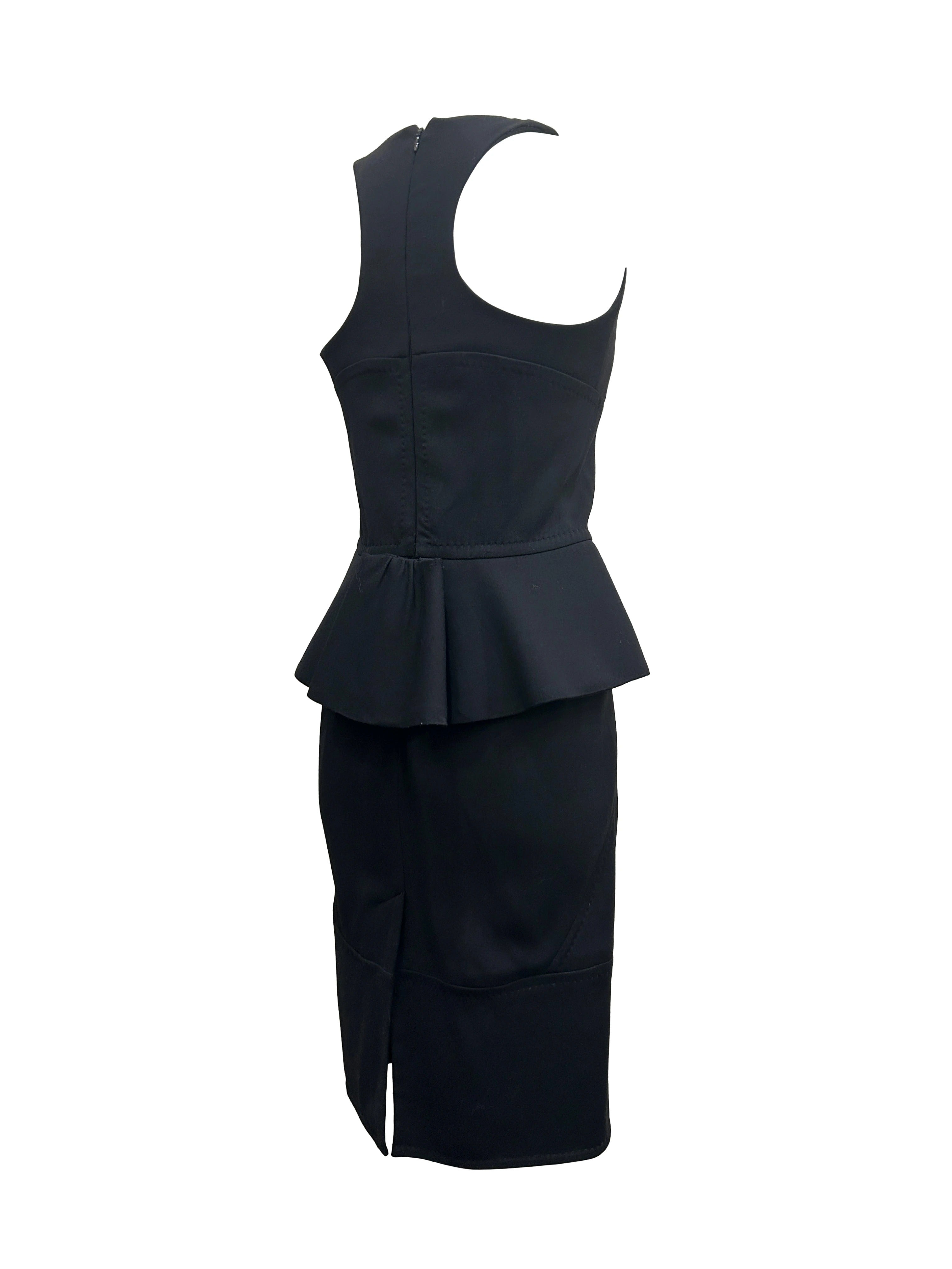 Dsquared2 Size 42 Peplum Dress
