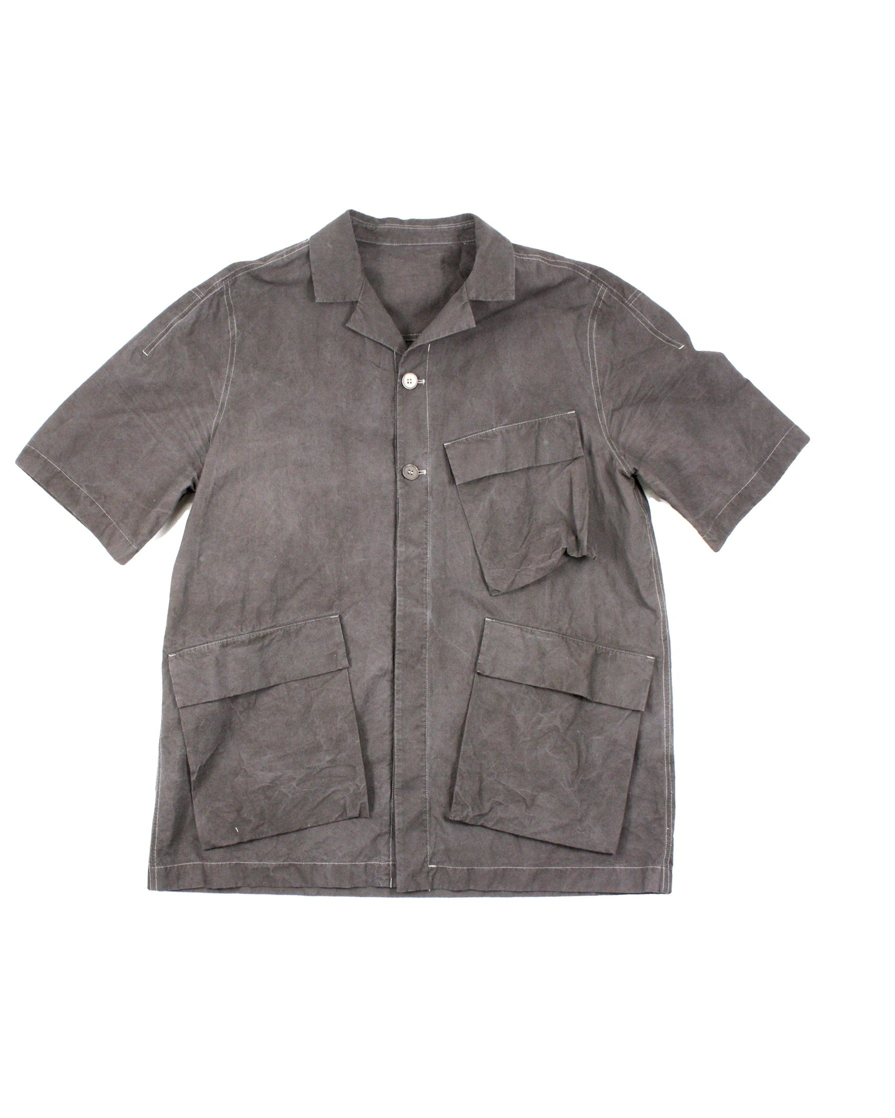 COS Women's Black Stonewashed Short Sleeve Shirt – Size S