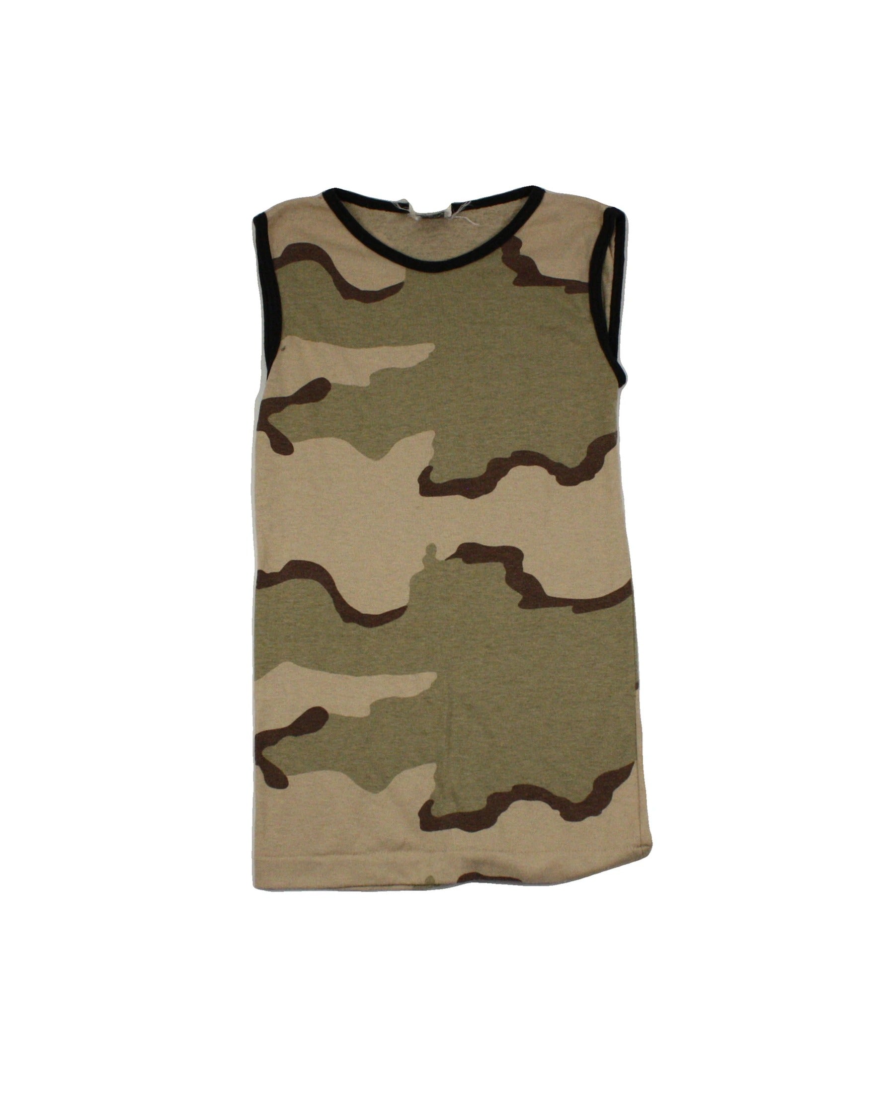Edith A. Miller Women's Olive, Tan, and Brown Camo Sleeveless Top