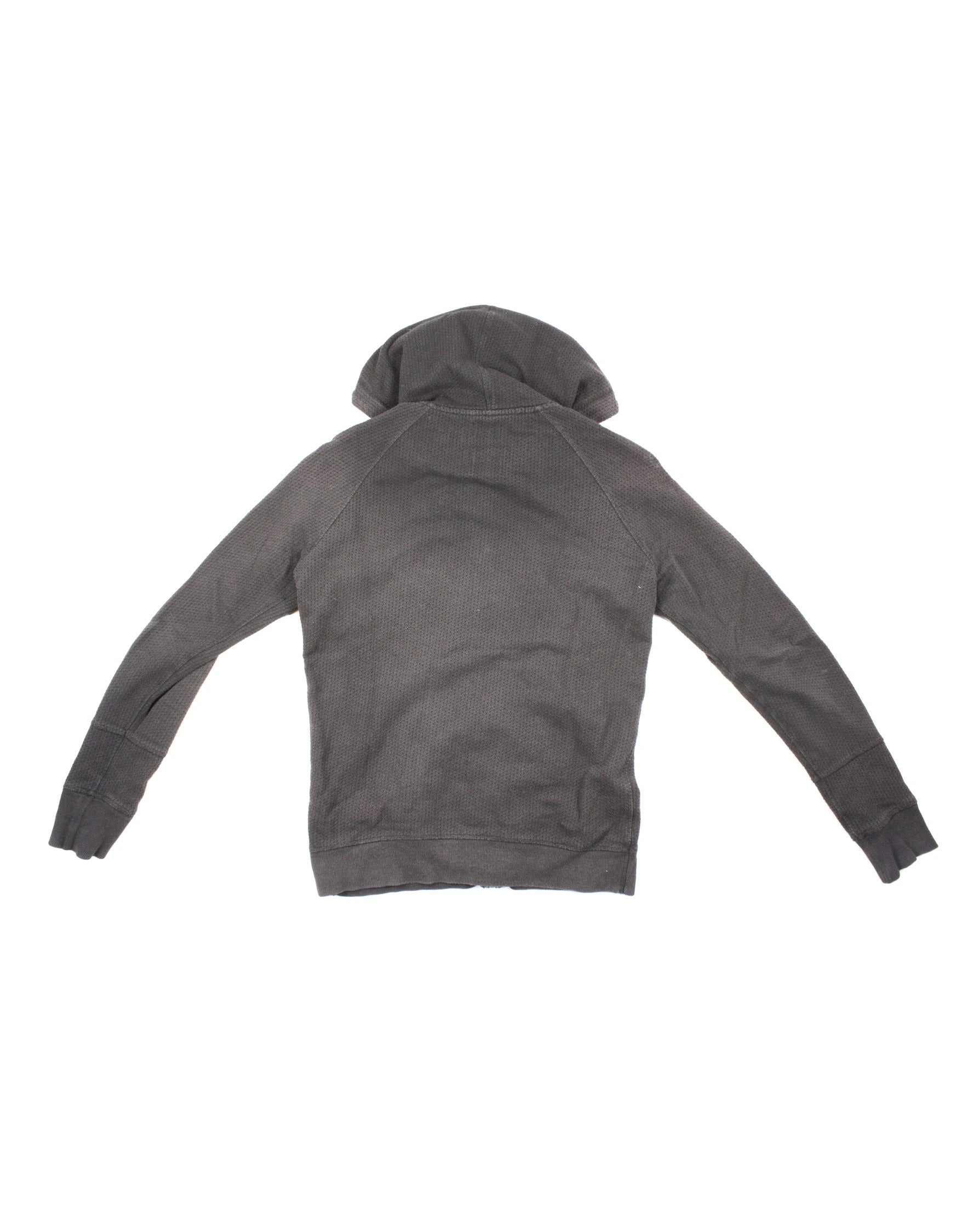 Diesel Men's Black Long Sleeve Hooded Sweatshirt with Front Zip