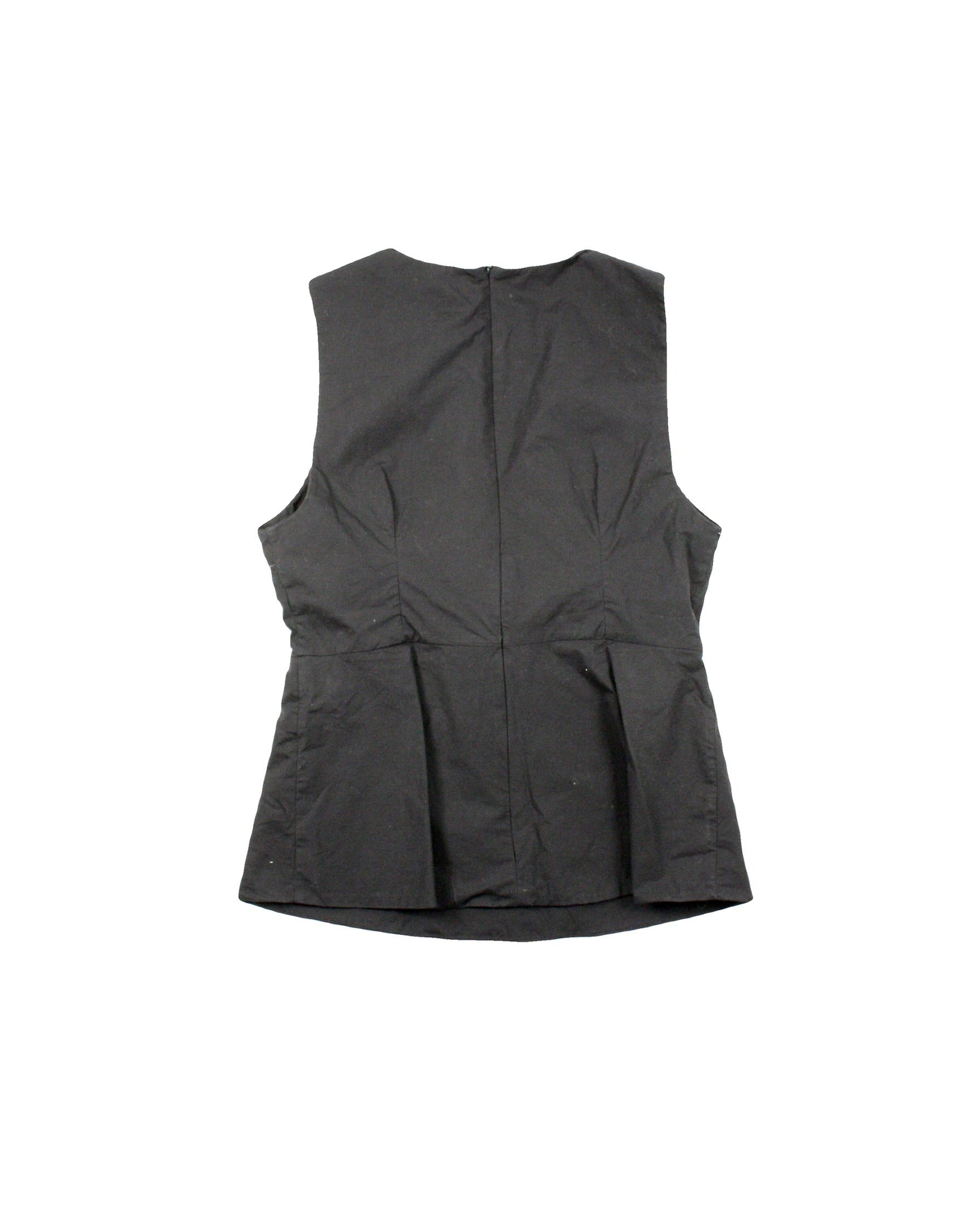 Babaton Women's Black Sleeveless Zip-Up Top – Size 6