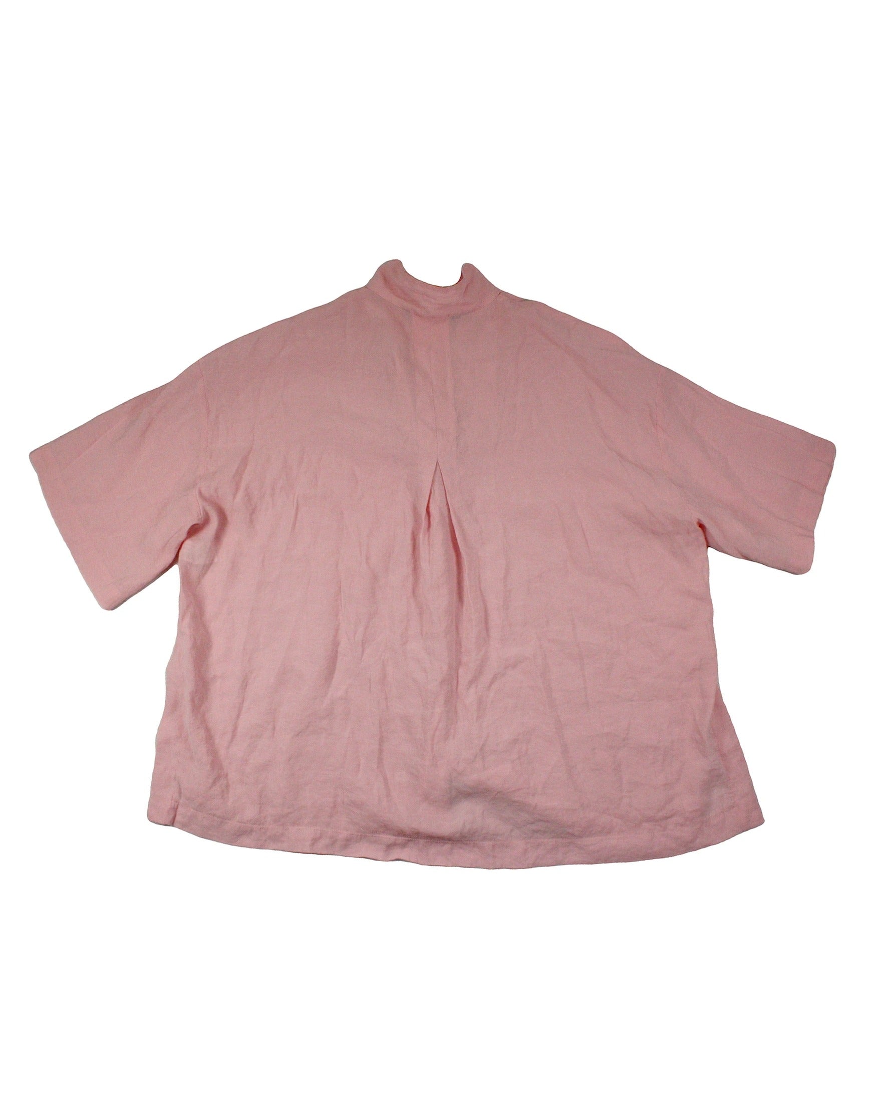Zara Women's Pink Boxy Short Sleeve Shirt – Size S – As Is