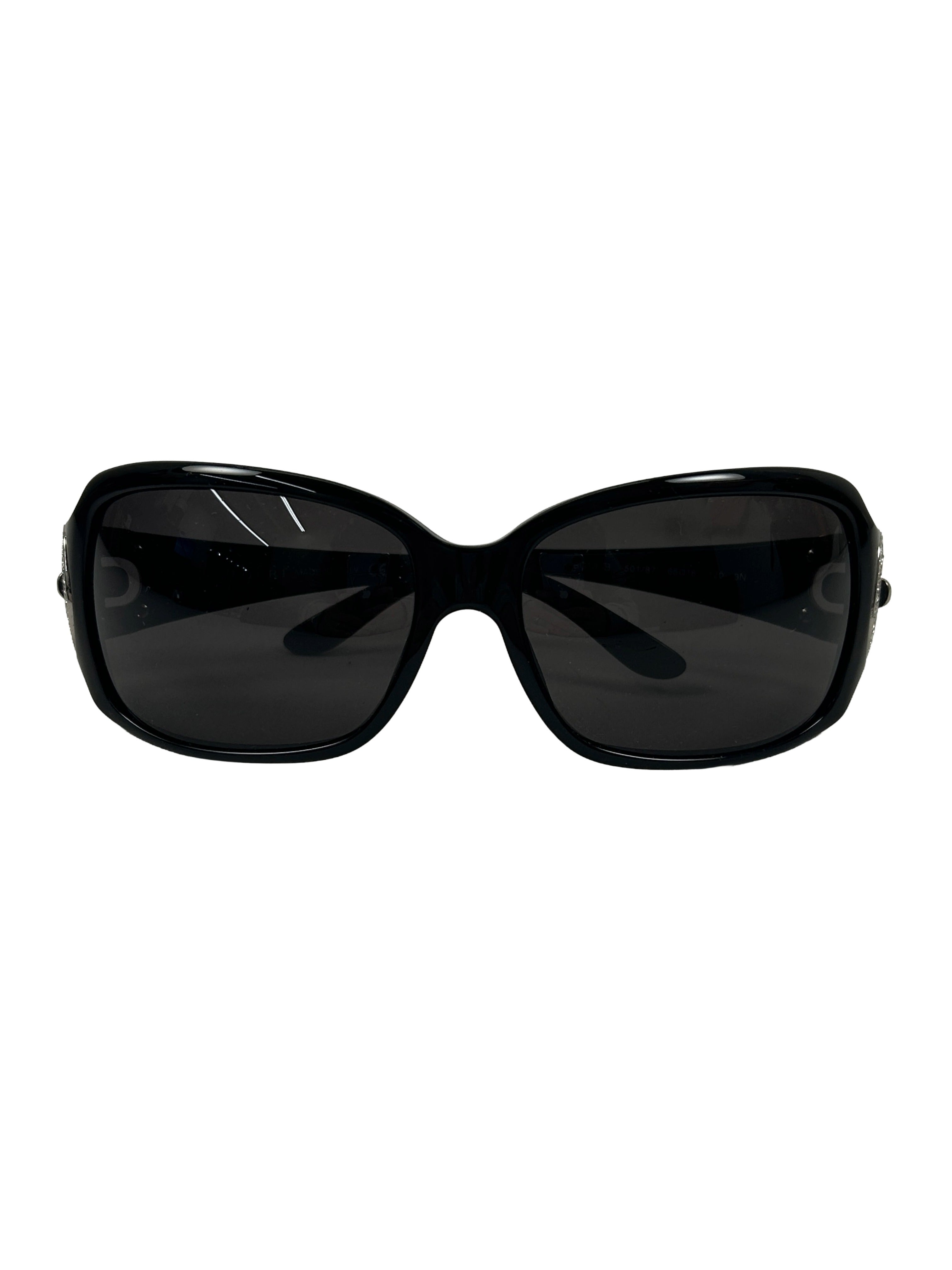 BVLGARI 8013-B Crystal-Embellished Sunglasses