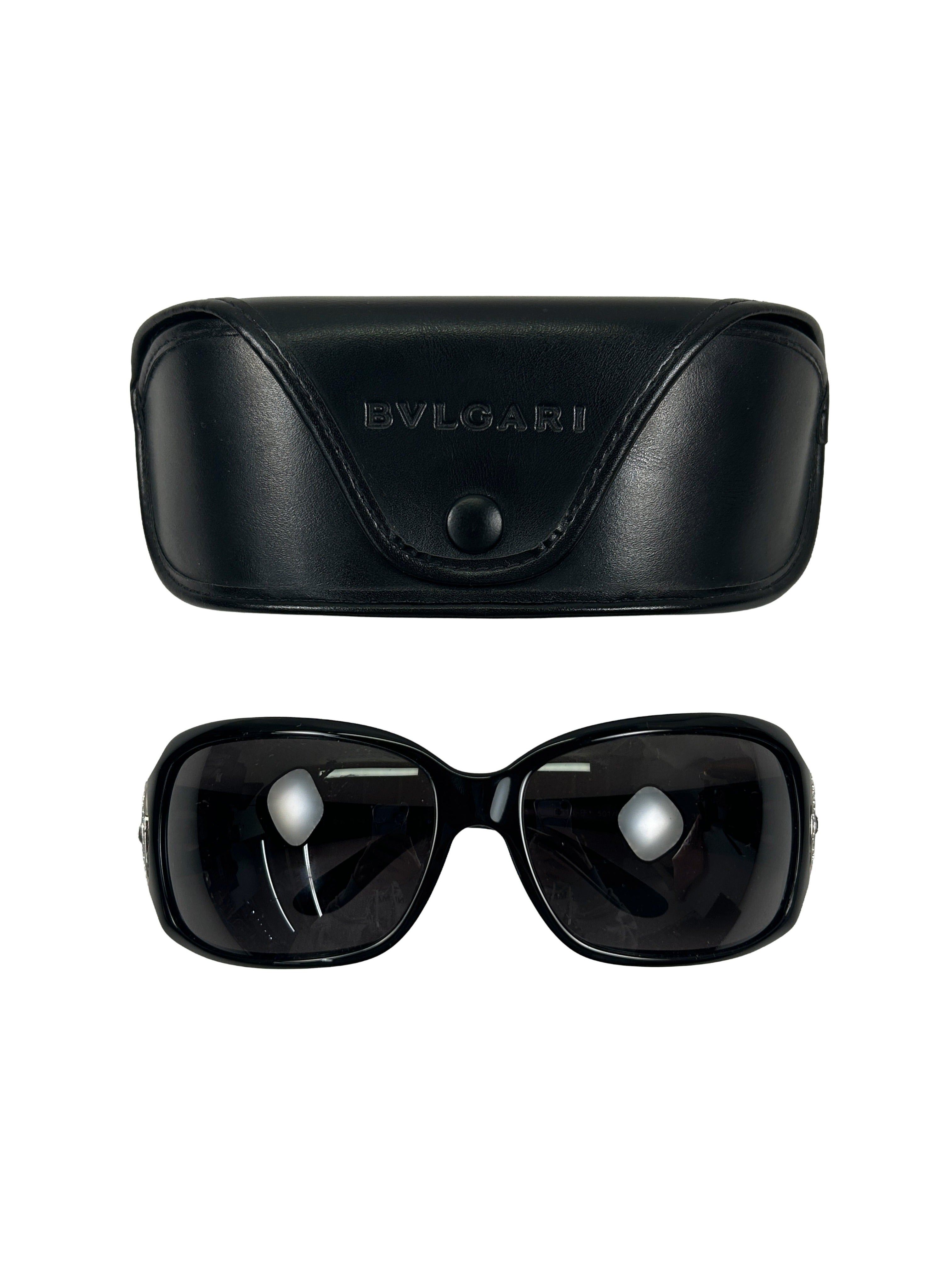 BVLGARI 8013-B Crystal-Embellished Sunglasses