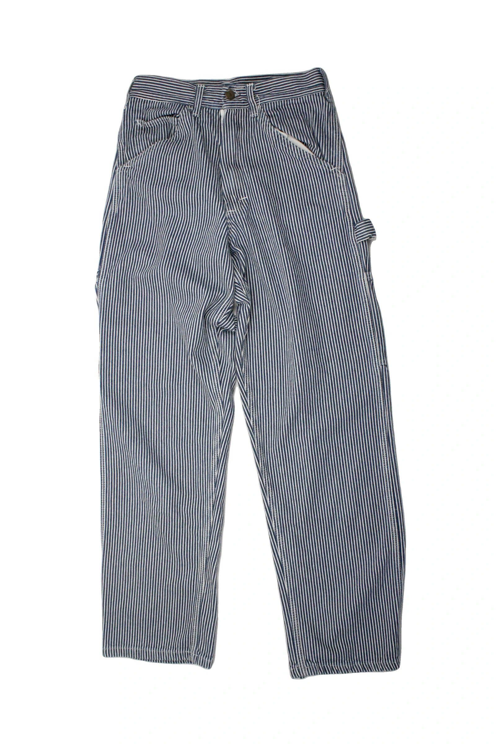 Stan Ray Women's Navy and White High-Rise Straight-Leg Utility Pants – Size 26