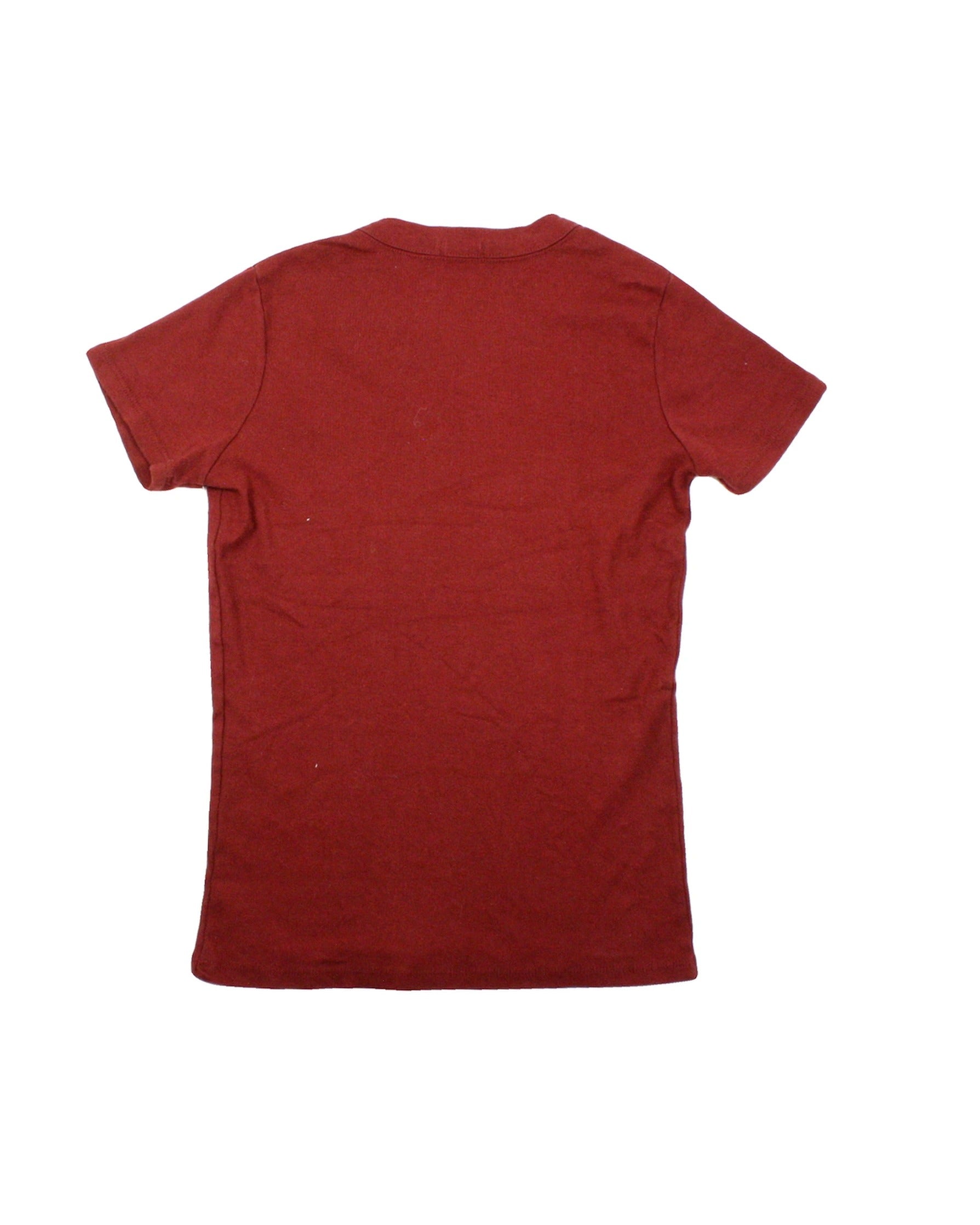 John Galt Women's Maroon Rib-Trim T-Shirt – New