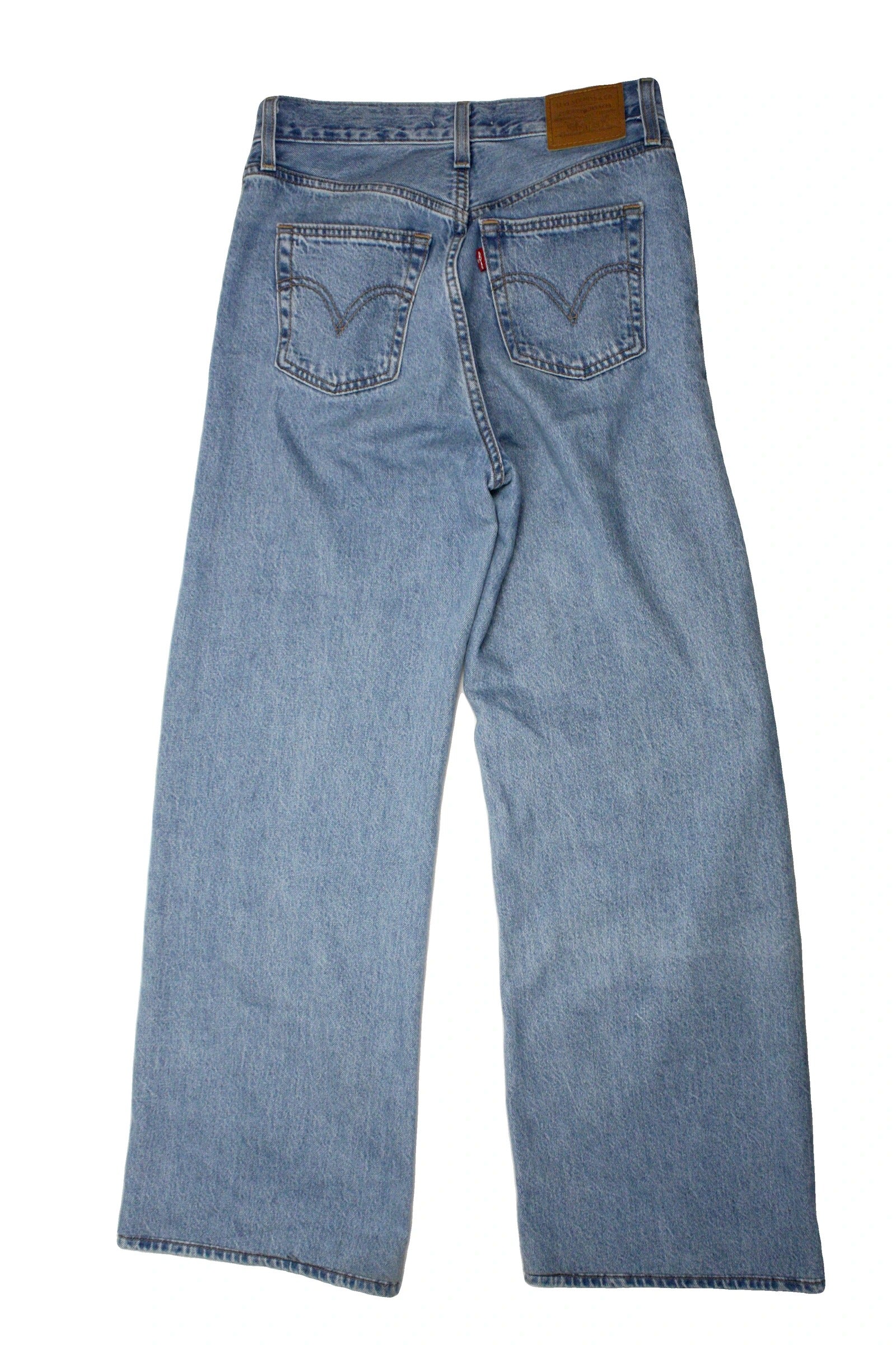 Levi's Women's Blue High-Rise Wide-Leg Ribcage Jeans – Size 26