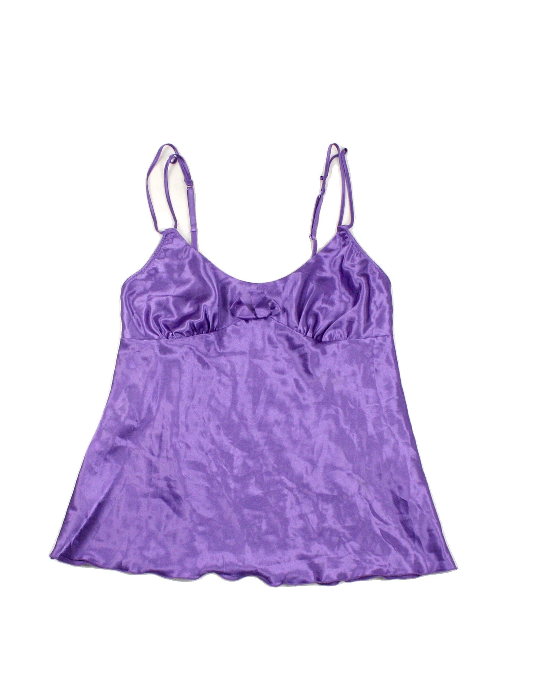 La Senza Women's Purple Spaghetti Strap Top with Scoop Neck – Size S
