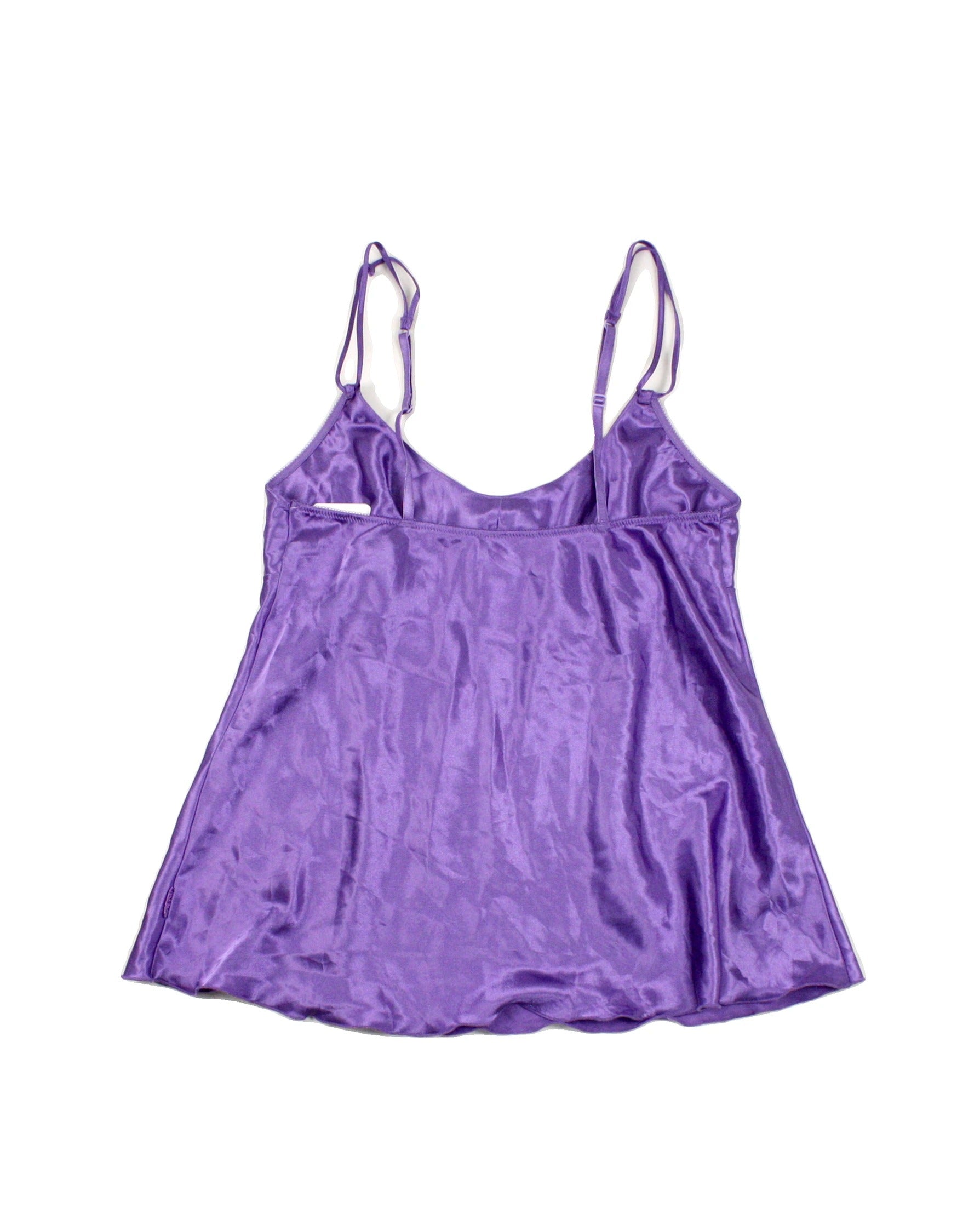 La Senza Women's Purple Spaghetti Strap Top with Scoop Neck – Size S