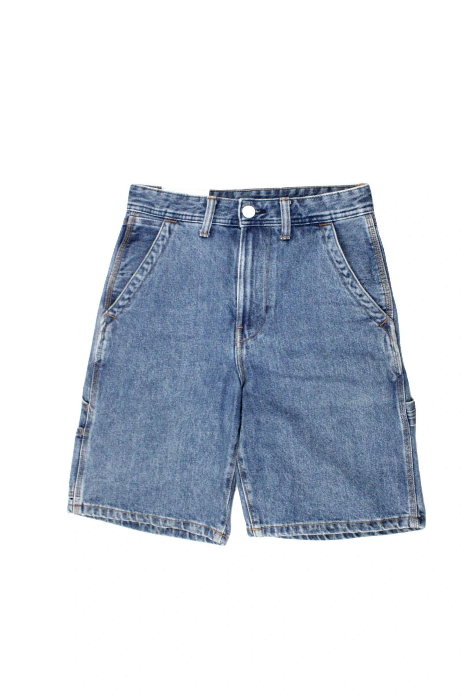 H&M Women's Blue Denim High-Rise Shorts with Five Pockets – Size 28