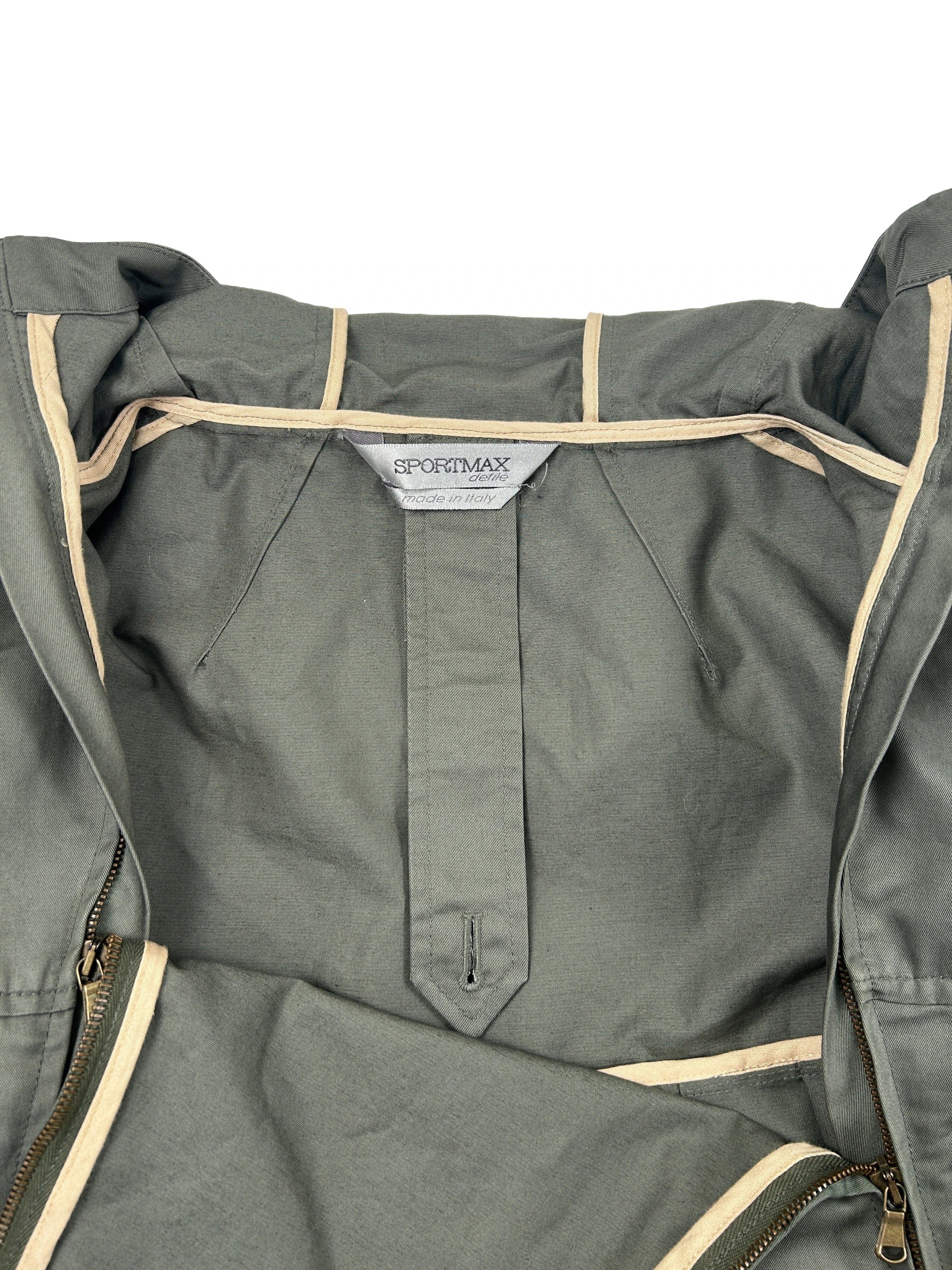 Sportmax Size 4 Dual Zip Hooded Jacket