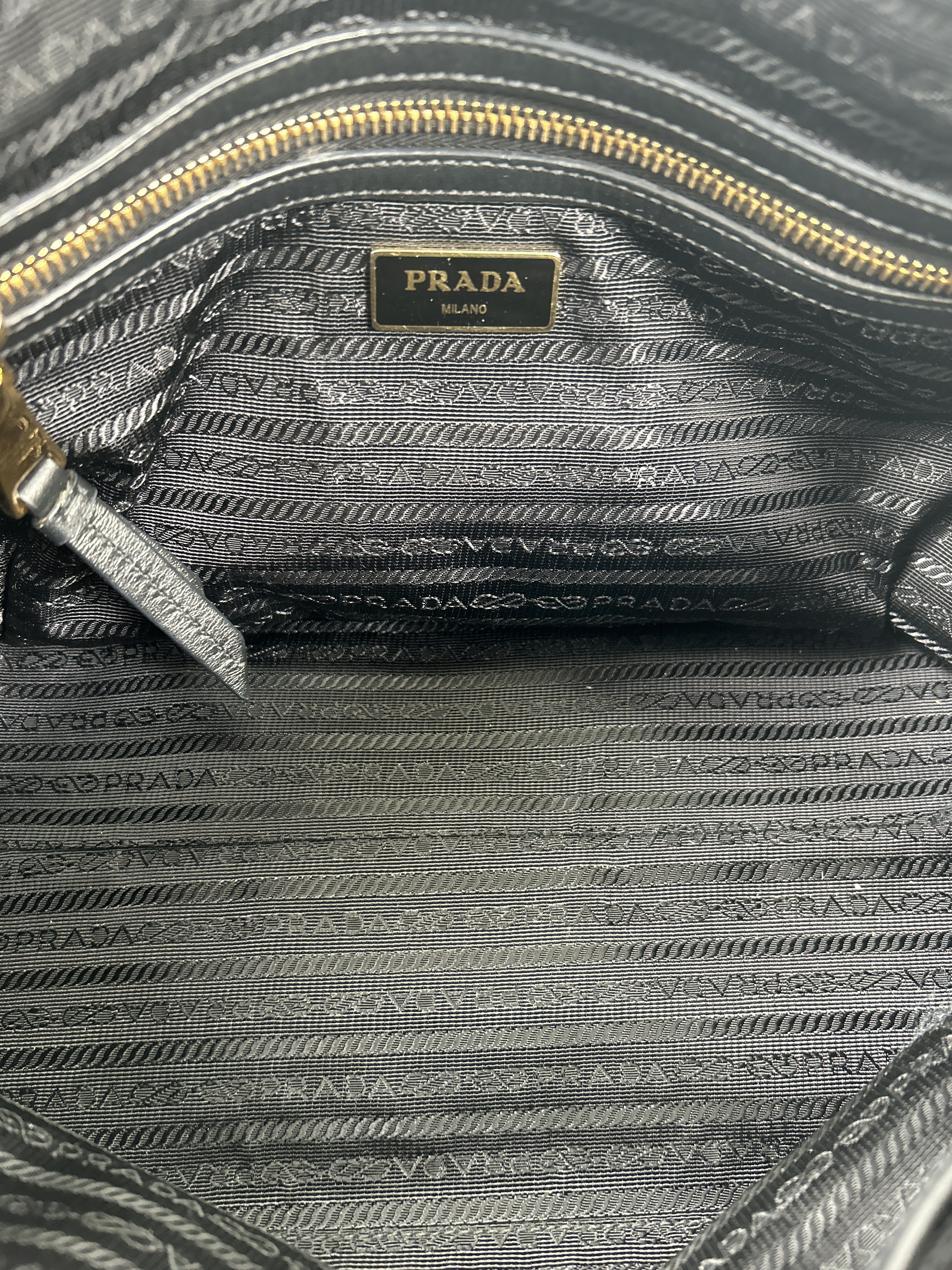 Prada Logo Jacquard Tote Bag