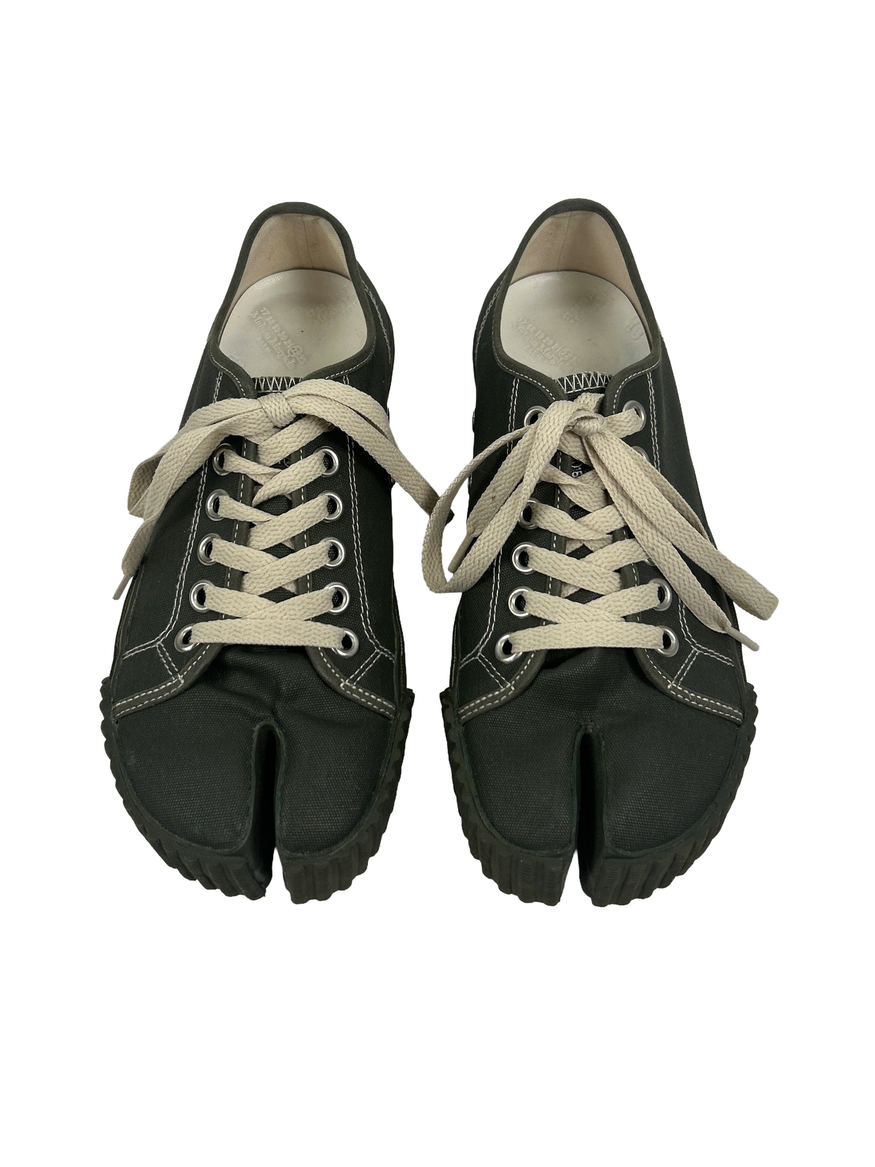 Maison Margiela Size 38 Tabi Low-Top Canvas Sneakers