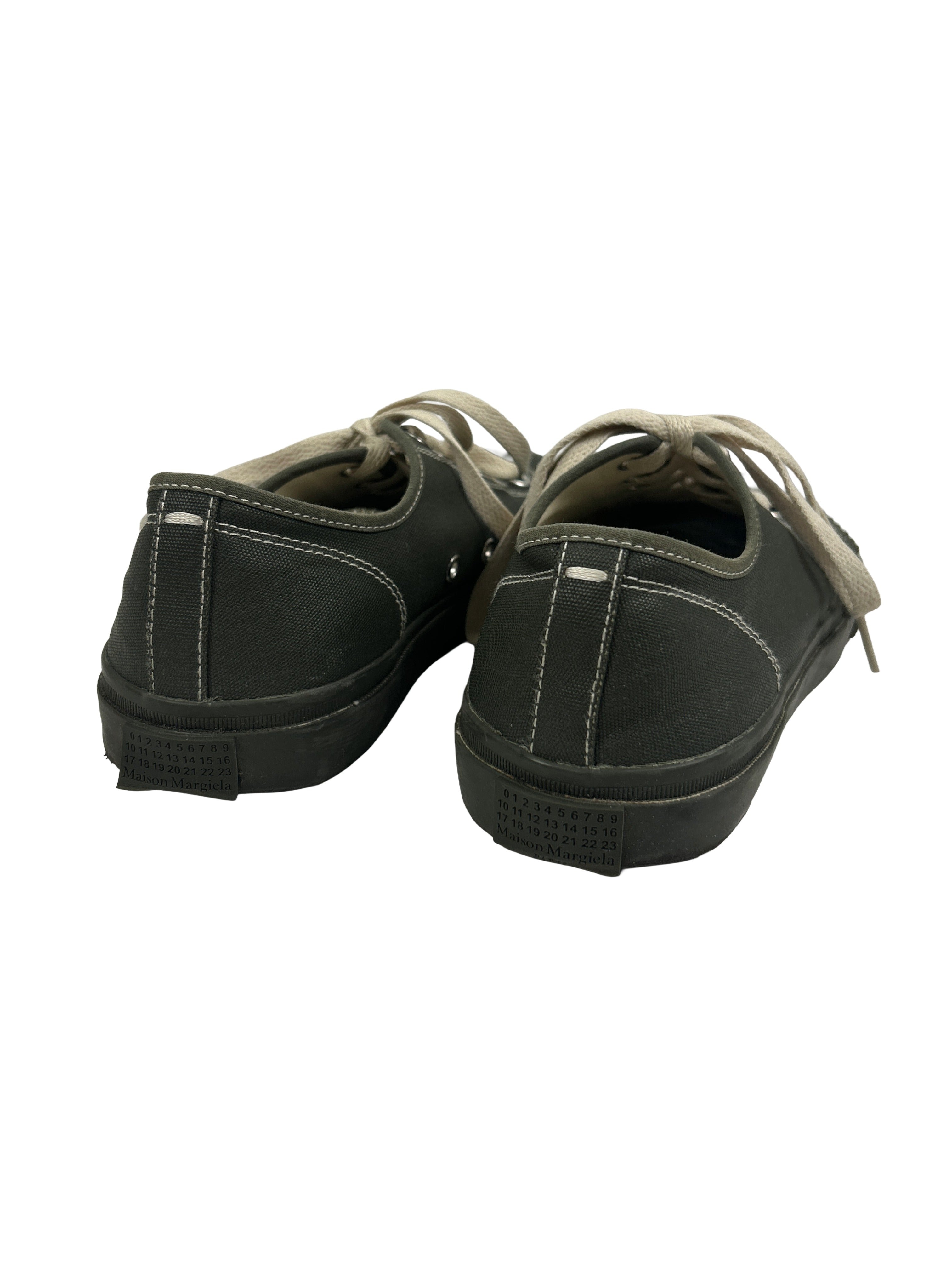 Maison Margiela Size 38 Tabi Low-Top Canvas Sneakers