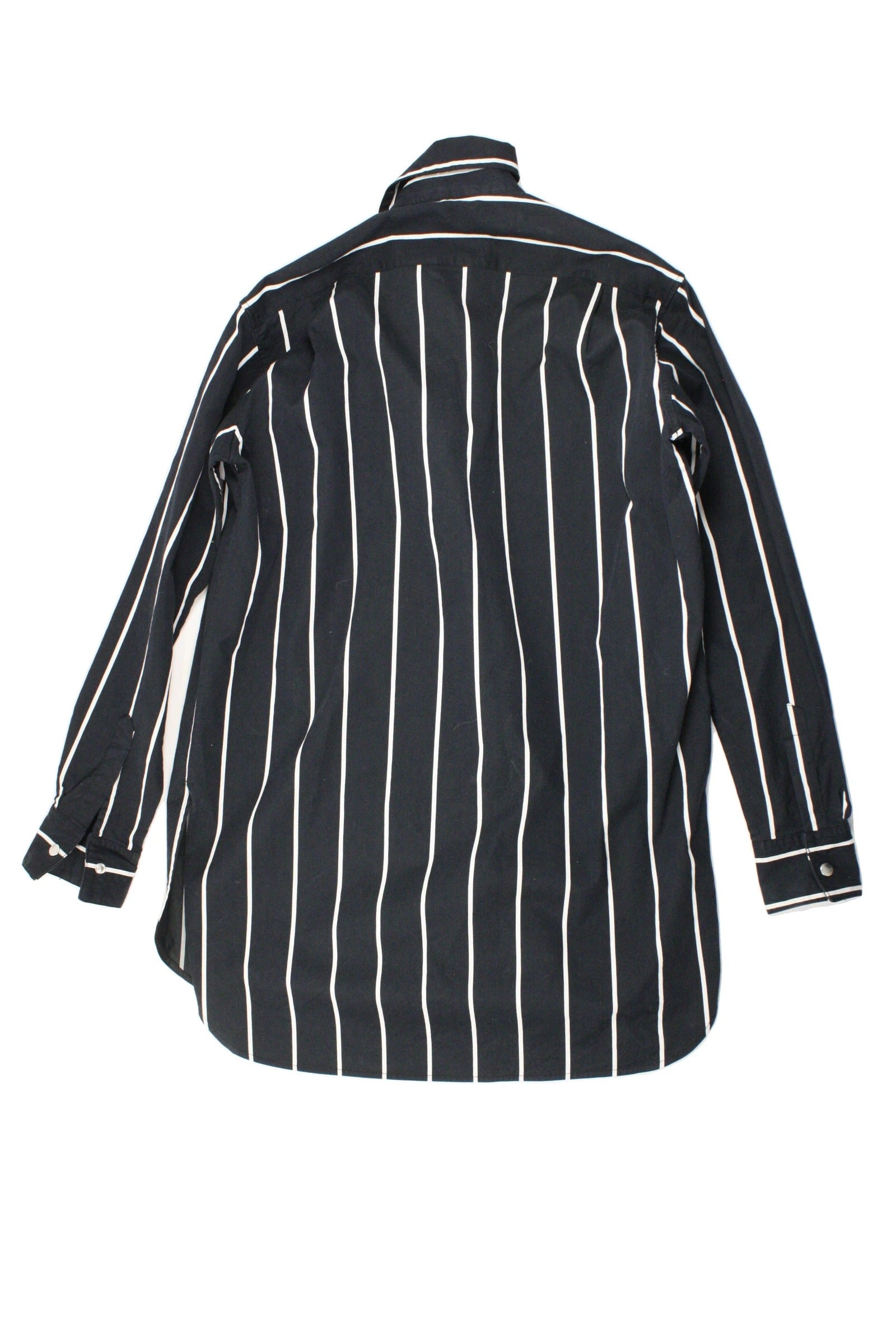 Sylvia Wang Women's Black/White Long Sleeve Jacket with High Neck and Asymmetric Flap – Size XS