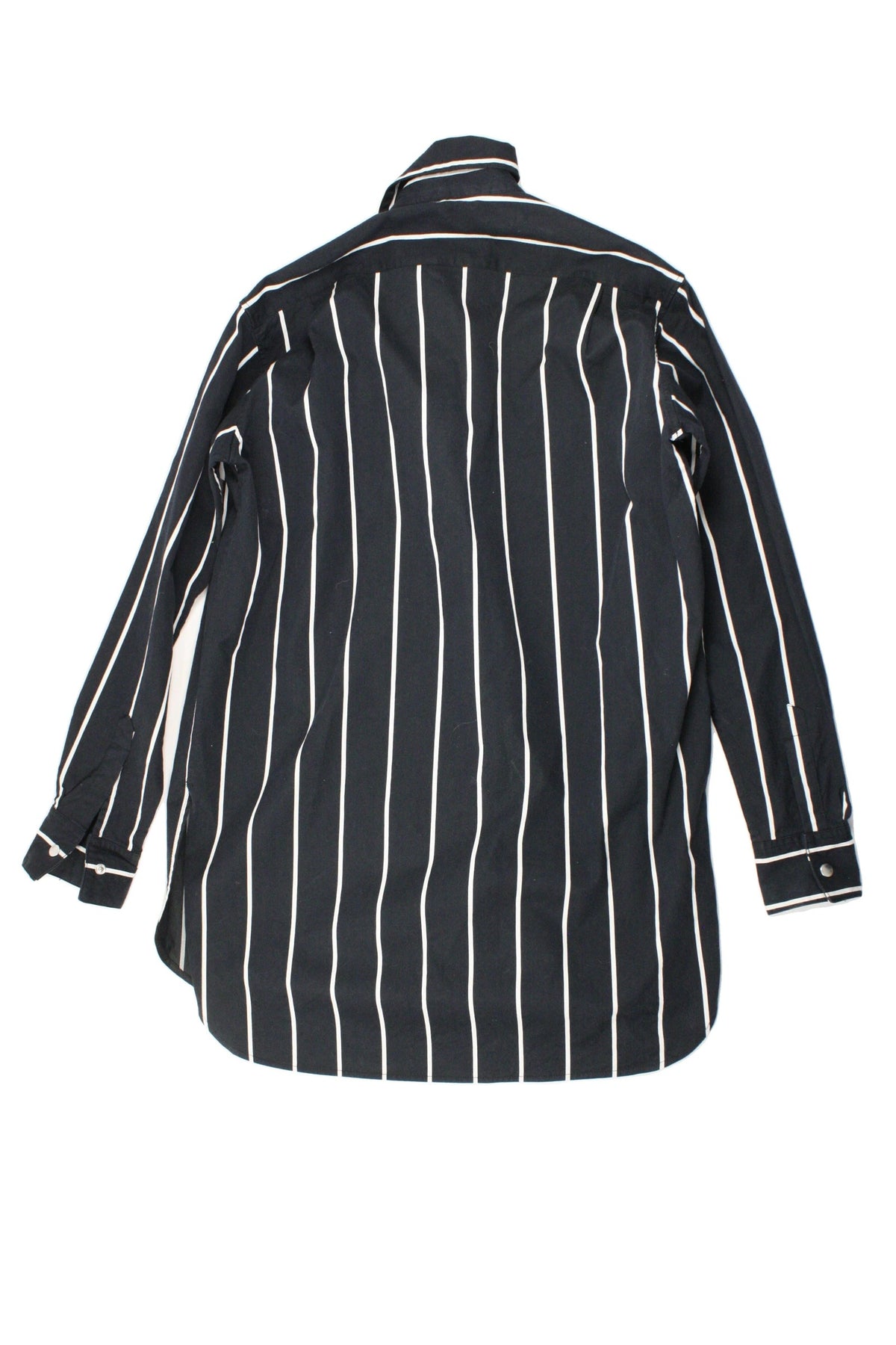 Sylvia Wang Women's Black/White Long Sleeve Jacket with High Neck and Asymmetric Flap – Size XS