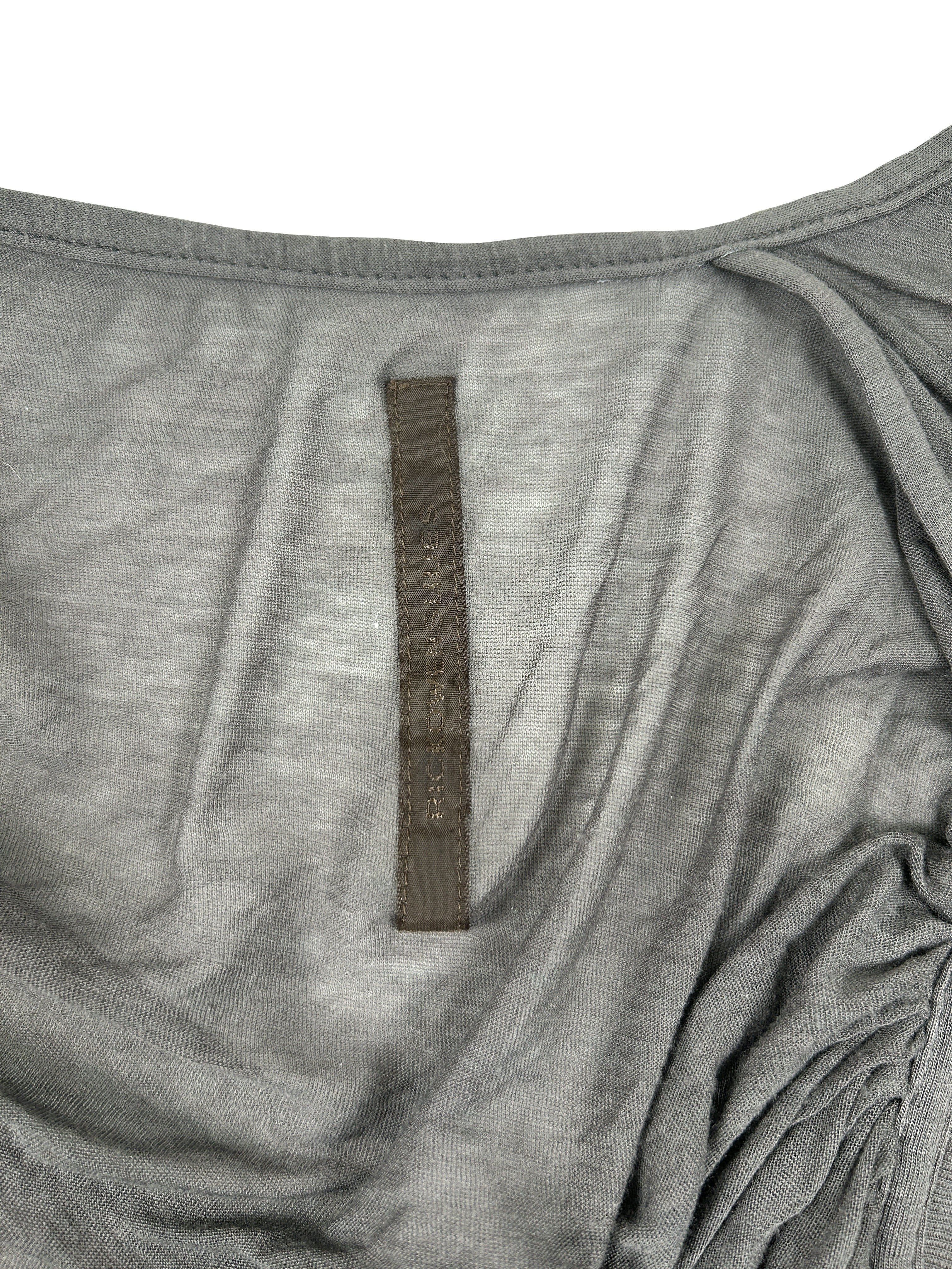 Rick Owens Lilies Gathered Asymmetrical Zip-Up Top