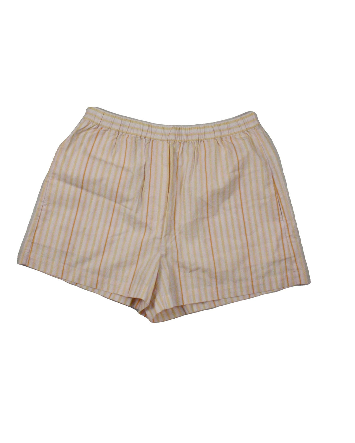Wilfred Women's Orange/Peach/Tan Mini Shorts with Stretch Waistband – Size 26
