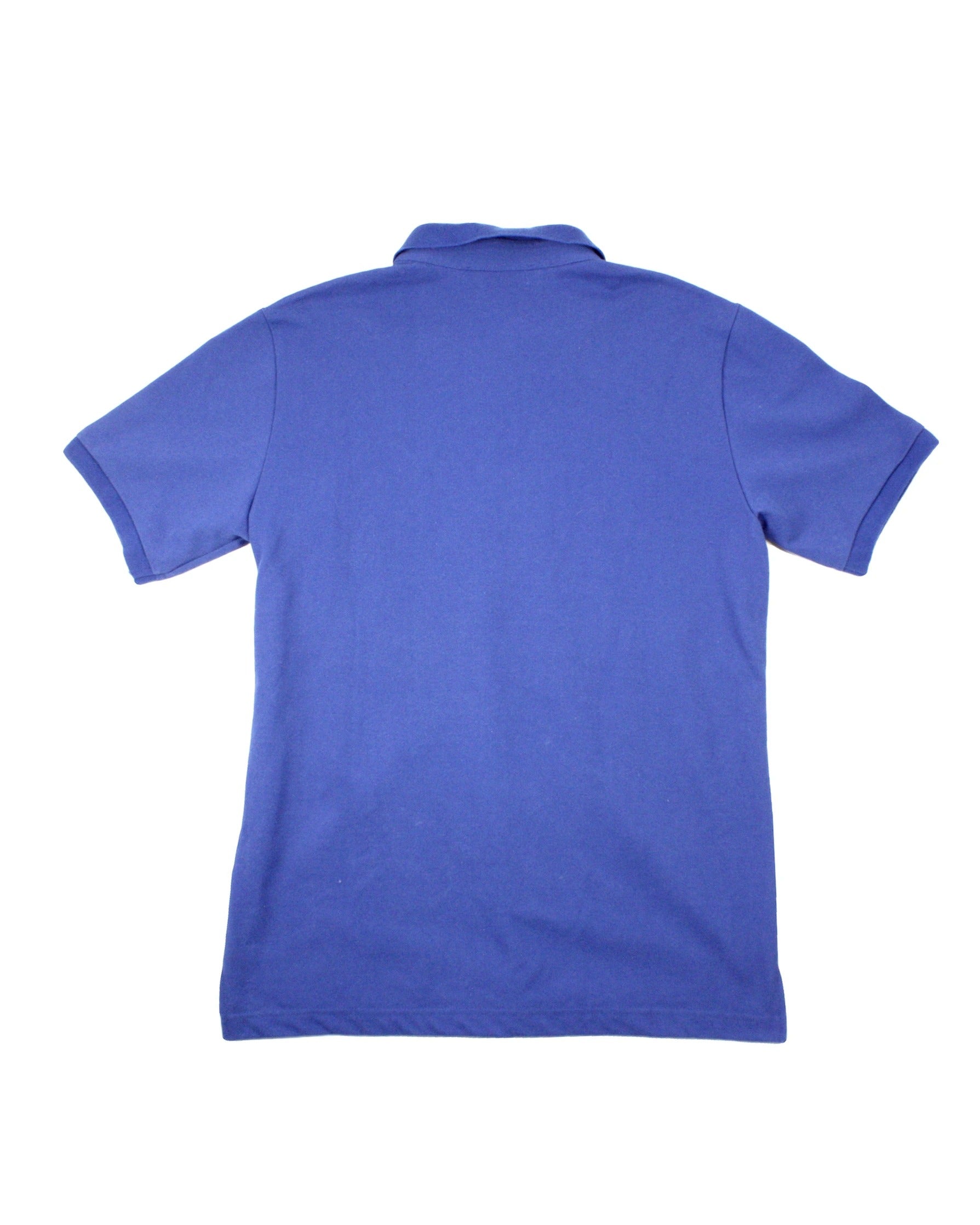 Onitsuka Tiger Men's Blue Pique Short Sleeve Polo Shirt – Size M