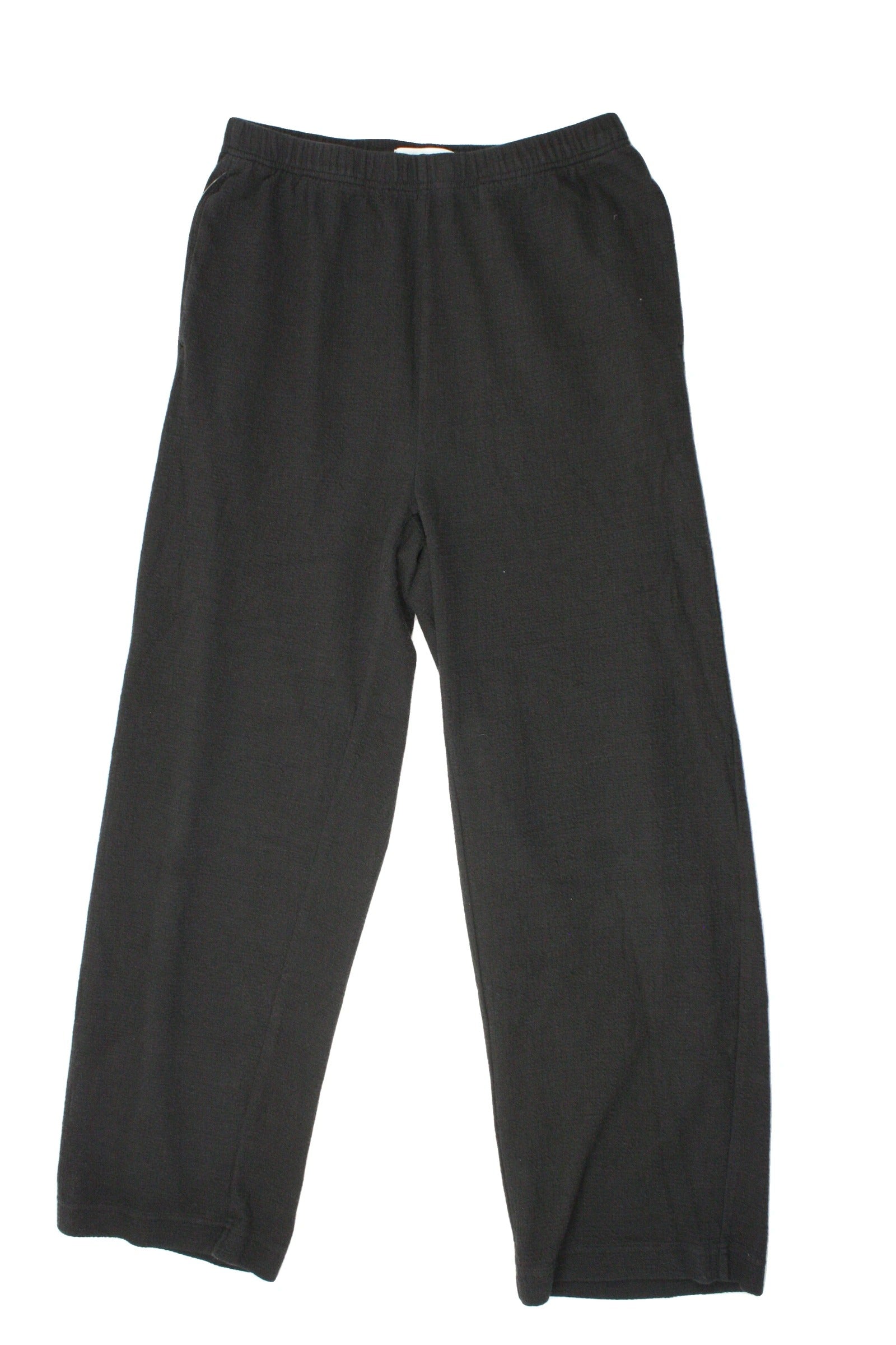 Oak + Fort Women's Black Gauze-Textured High-Rise Wide-Leg Pants – Size 28