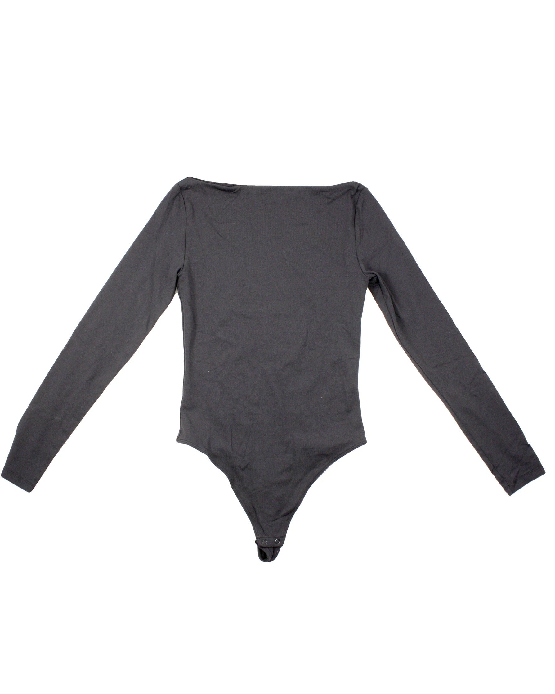 Contour by Babaton Women's Black Boat-Neck Stretch Thong Bodysuit