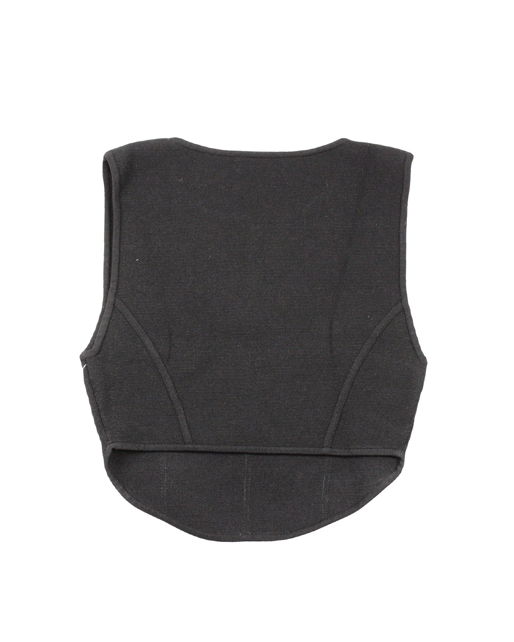 Babaton Women's Black Sleeveless Cropped Panelled Top – Size S