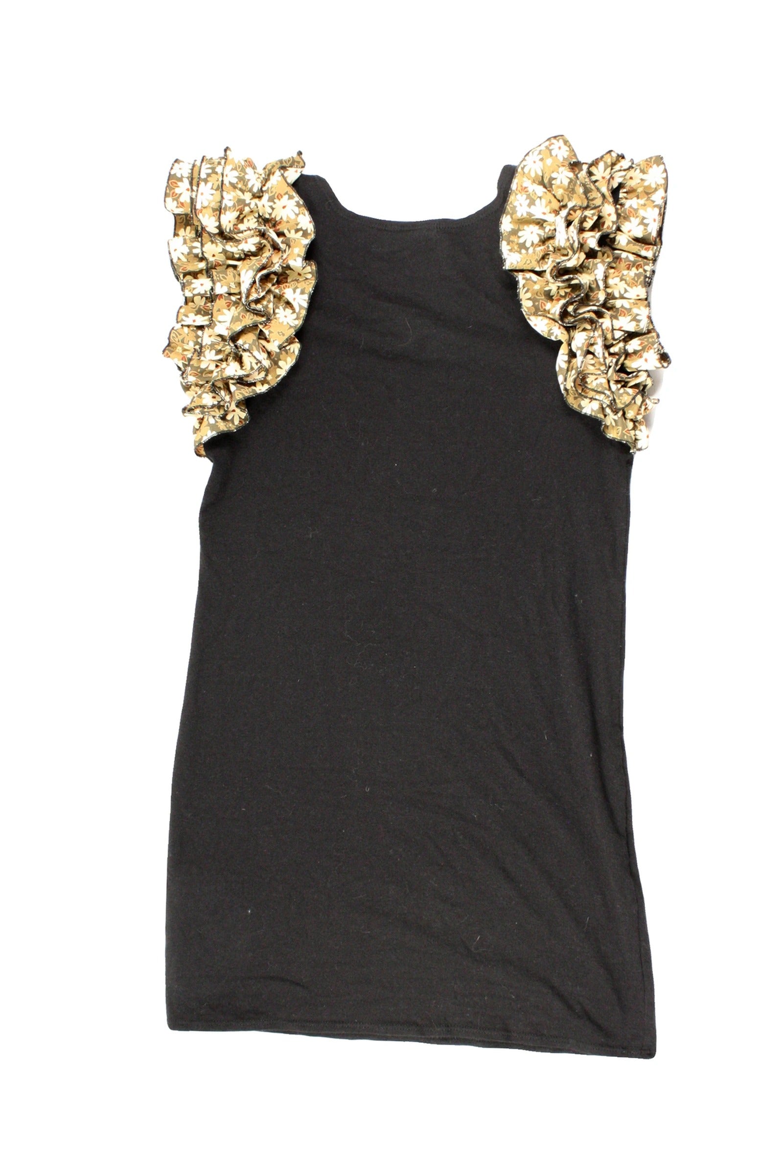 Urban Renewal Women's Black/Olive/Beige/Burgundy Floral Ruffle Sleeve Bodycon Mini Dress – Size L