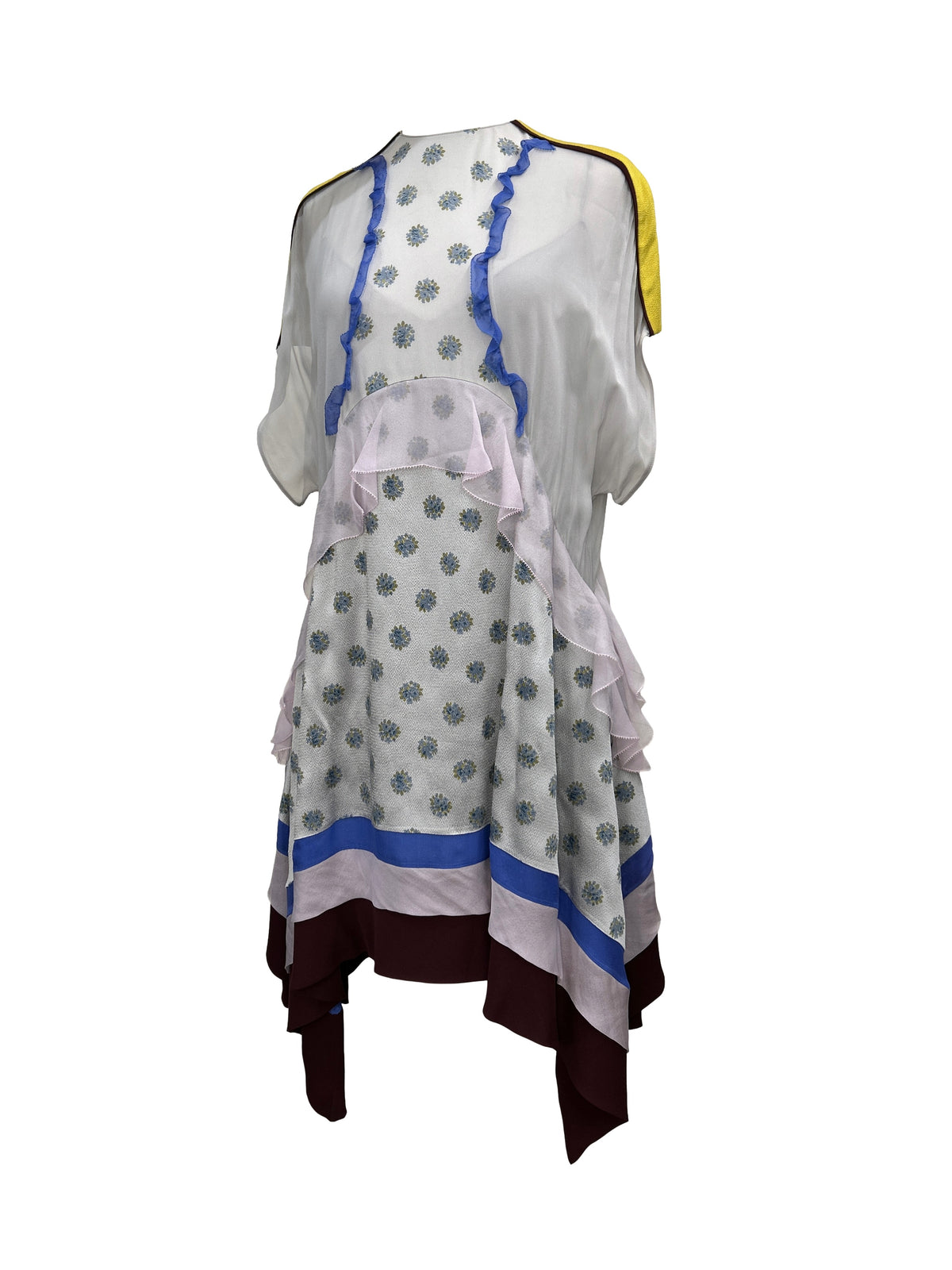 Valentino Size 40 SS18 Bouquet Print Silk Dress