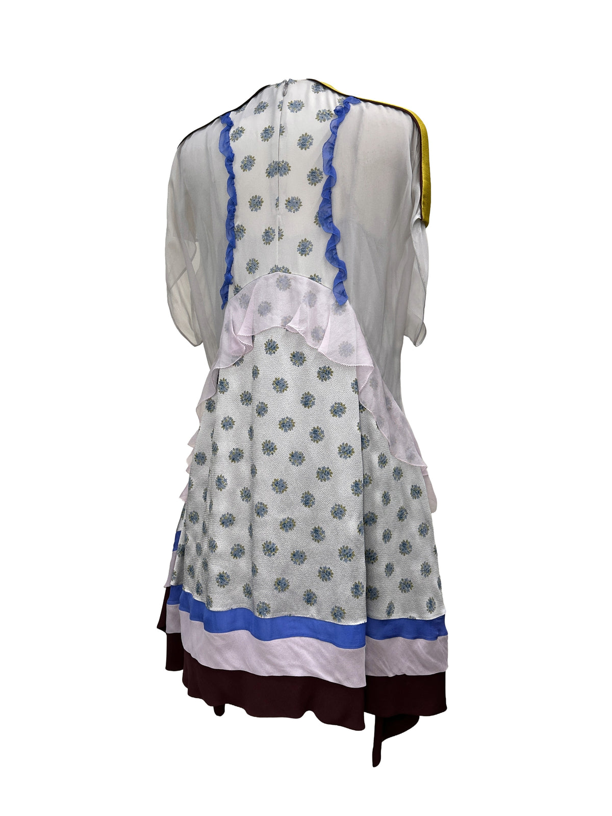 Valentino Size 40 SS18 Bouquet Print Silk Dress