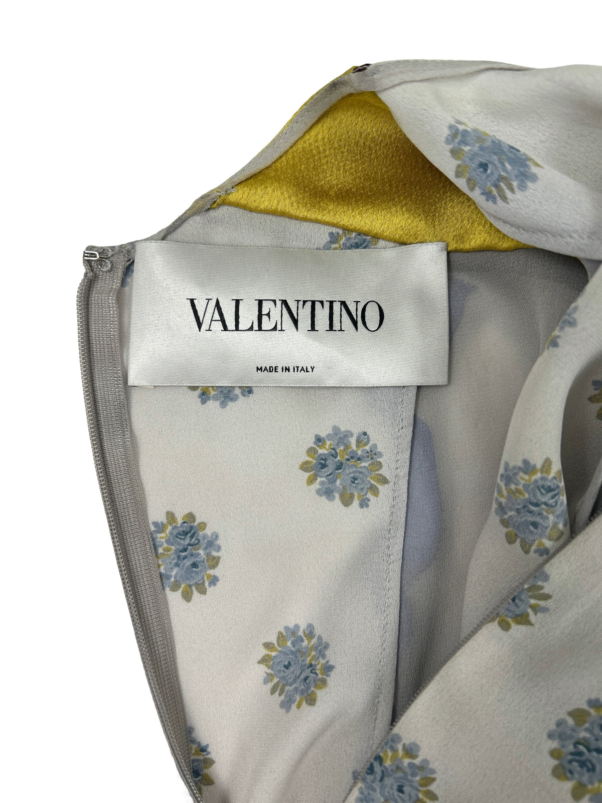 Valentino Size 40 SS18 Bouquet Print Silk Dress