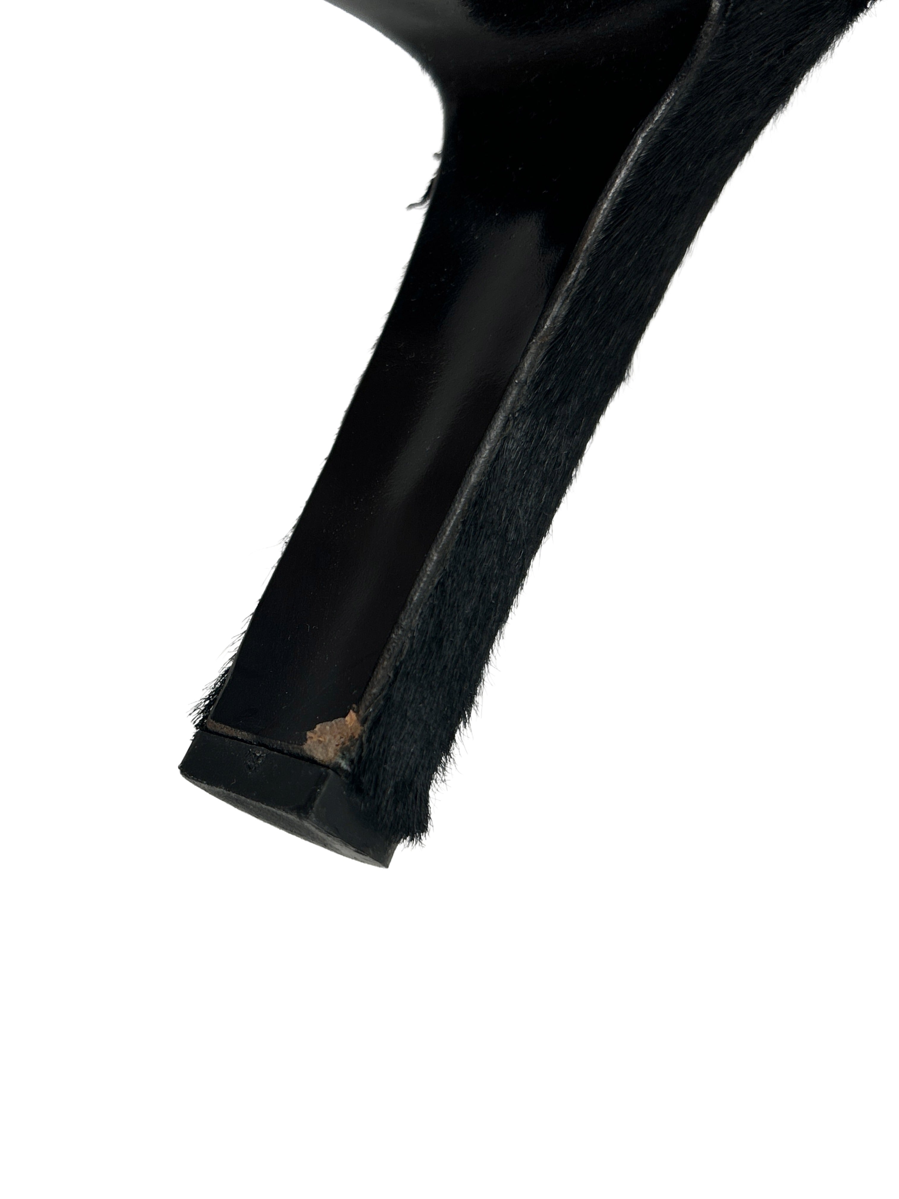Gucci by Tom Ford Size 36.5 Vintage FW 1996 Pony Hair Ankle Strap Heels