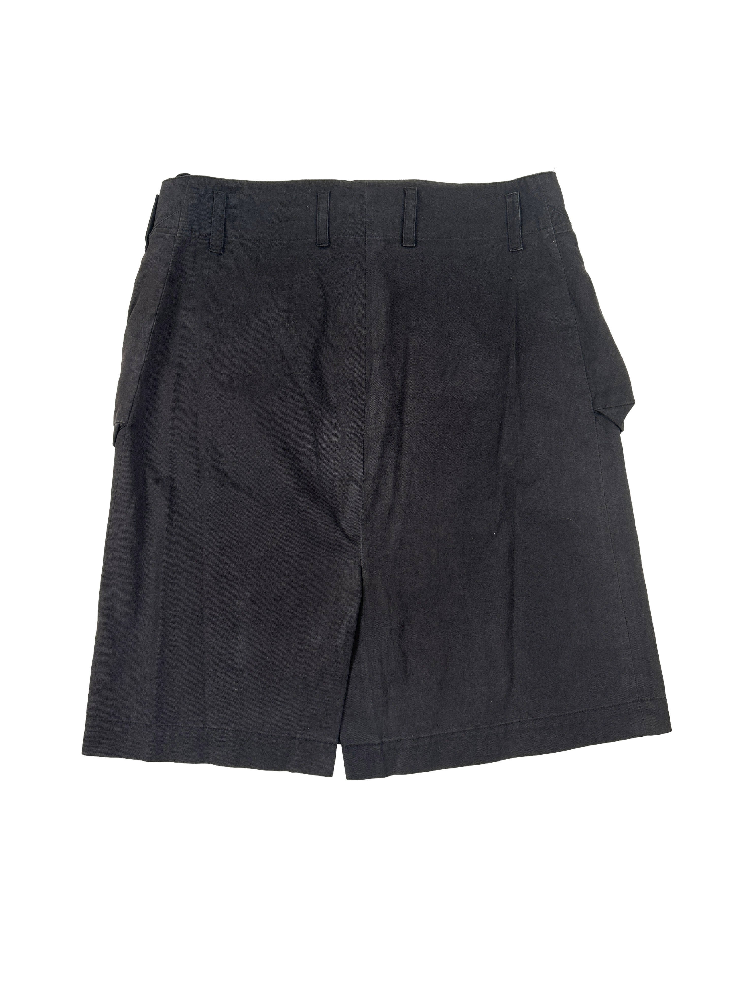 Miu Miu Size 42 Vintage Draped Pocket Straight Skirt