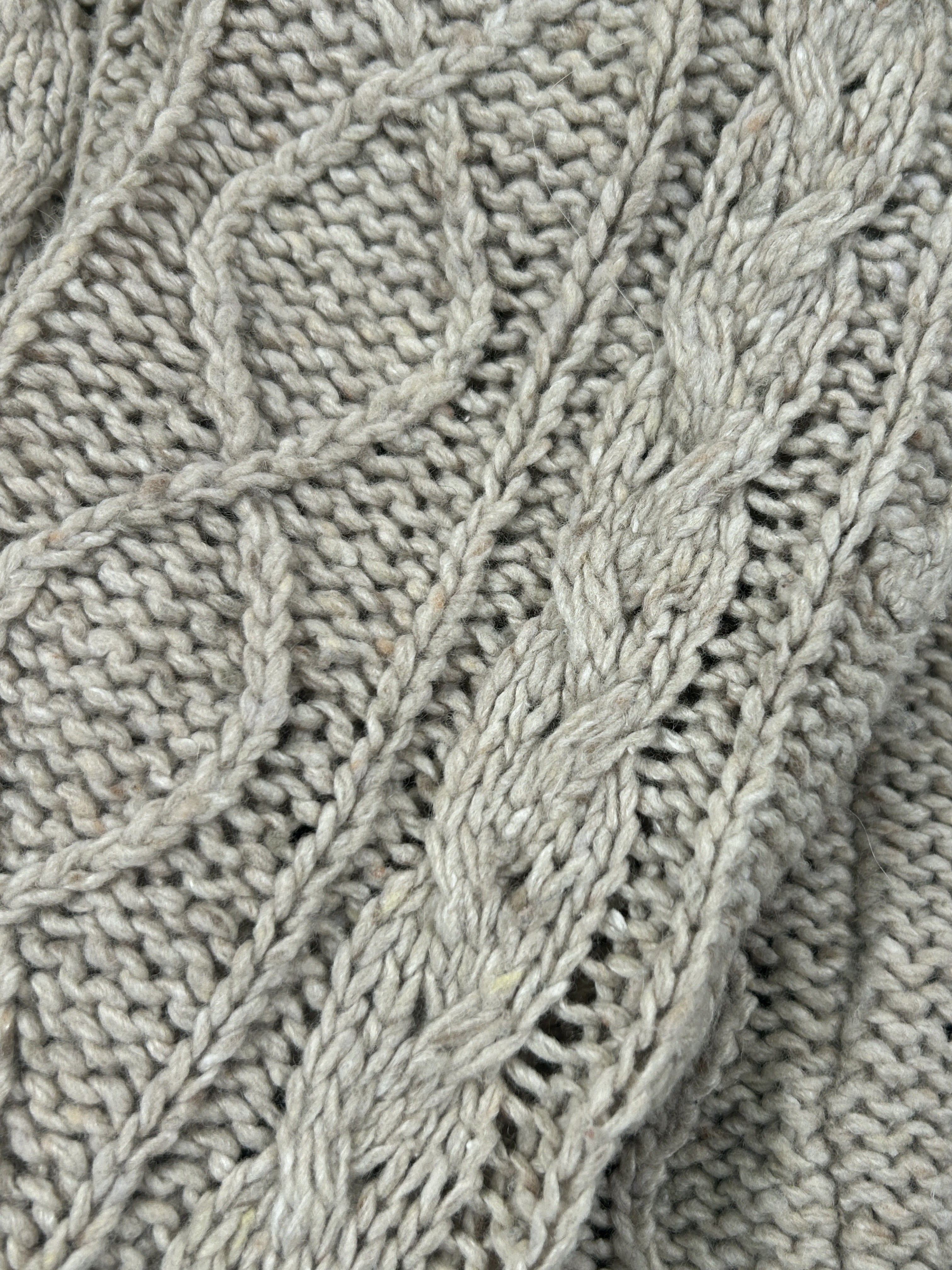 Doen Size S Speckled Cable Knit Cardigan