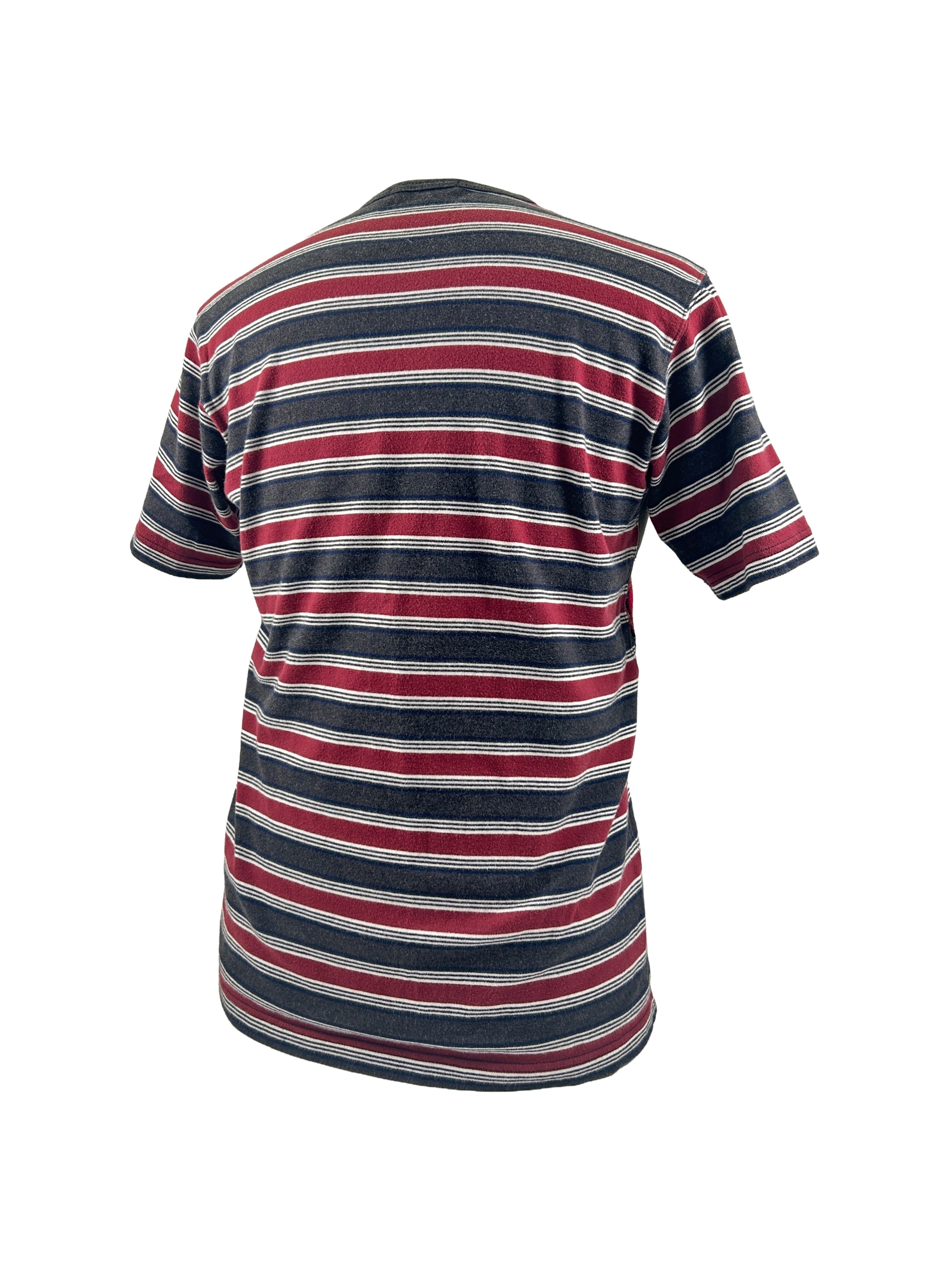 Comme Des Garcons Homme Size L Striped Patchwork T-Shirt