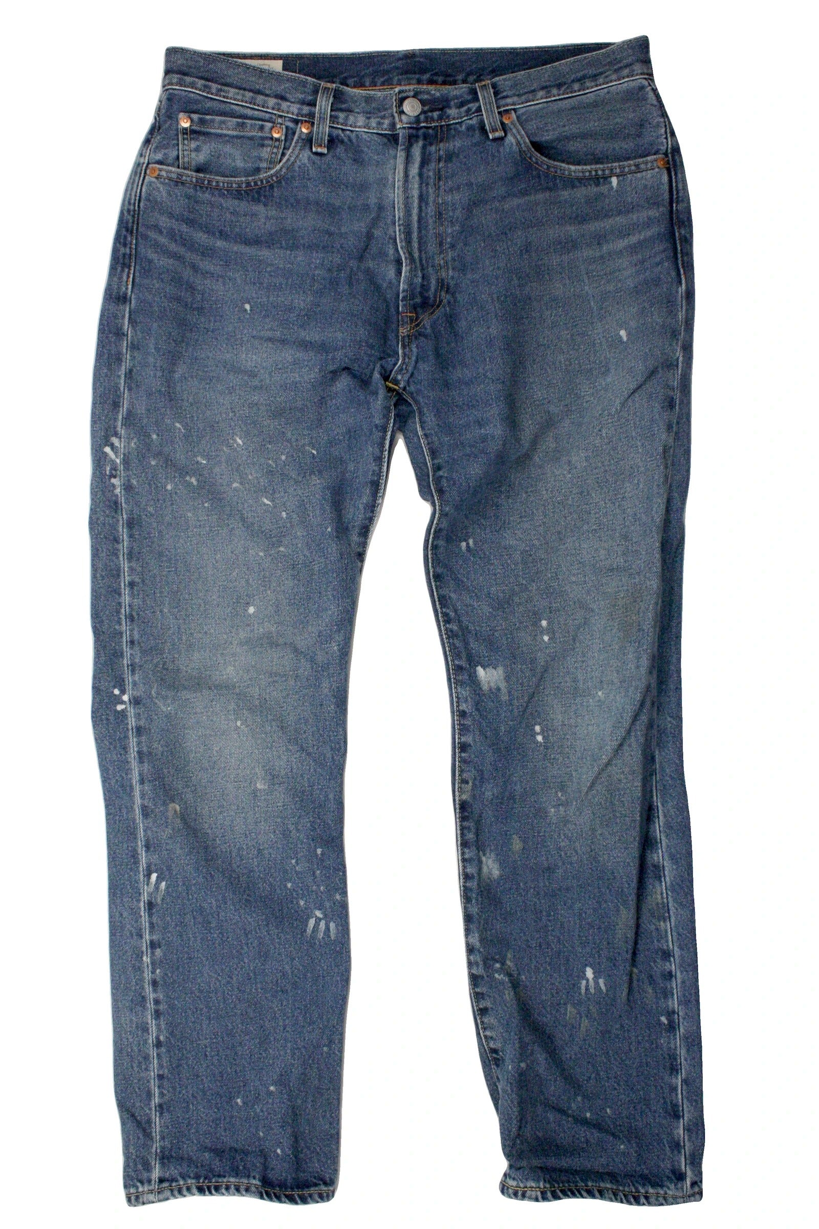 Levi's Men's Blue Medium Wash Straight Leg Painter Jeans – Size 34