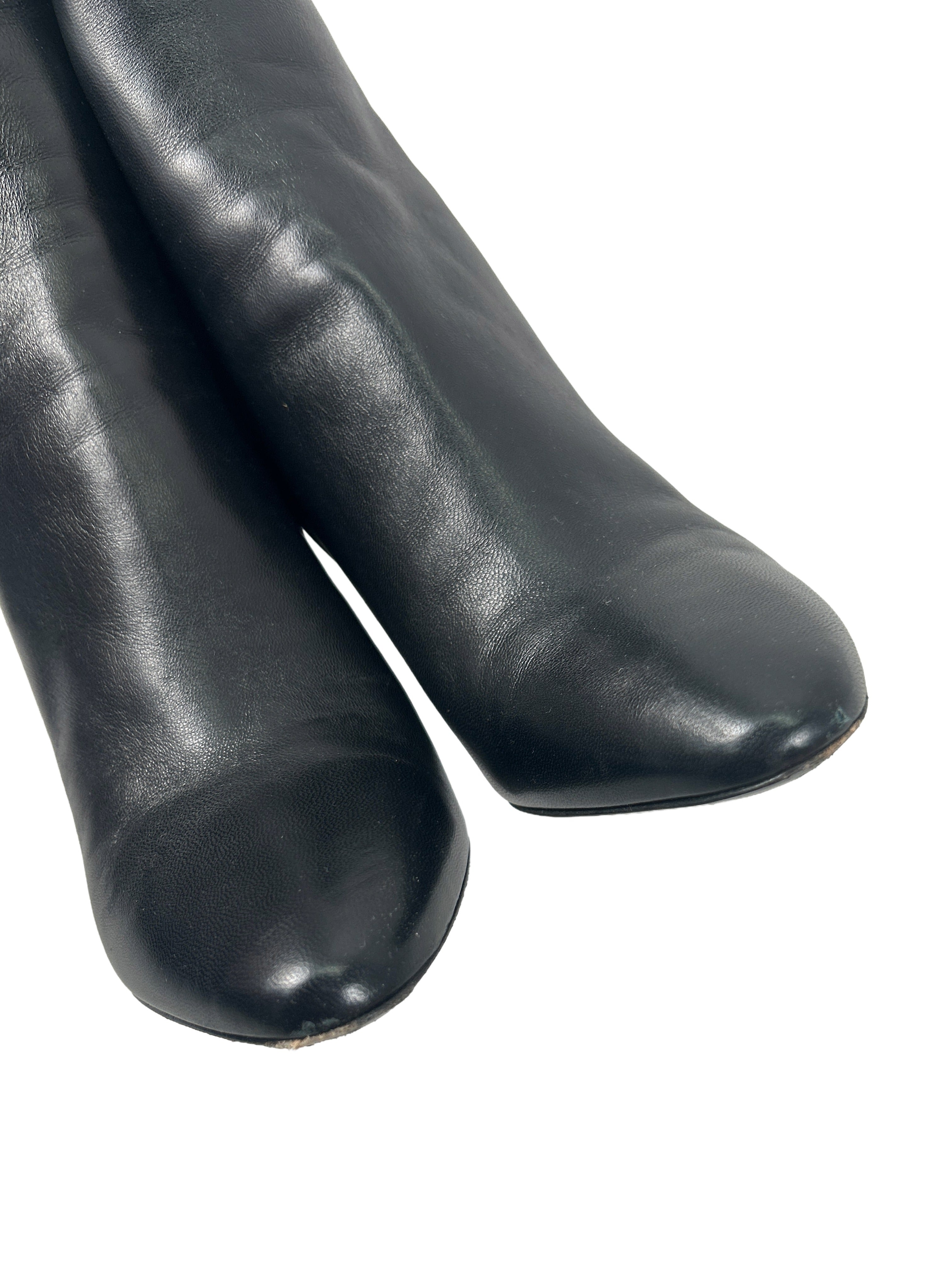 Saint Laurent Size 37.5 Lou Ankle Boots