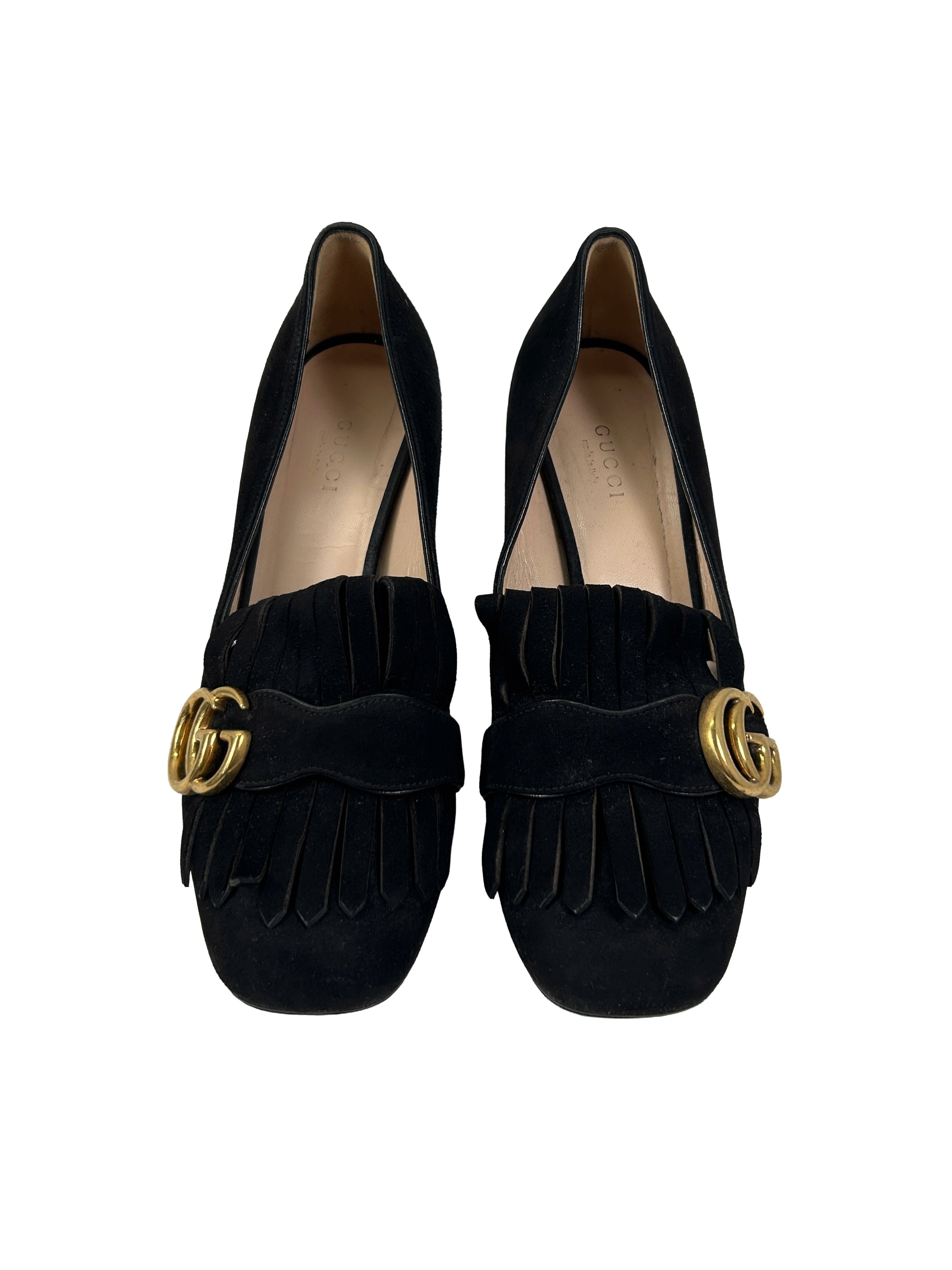 Gucci Size 36.5 Marmont Suede Loafers
