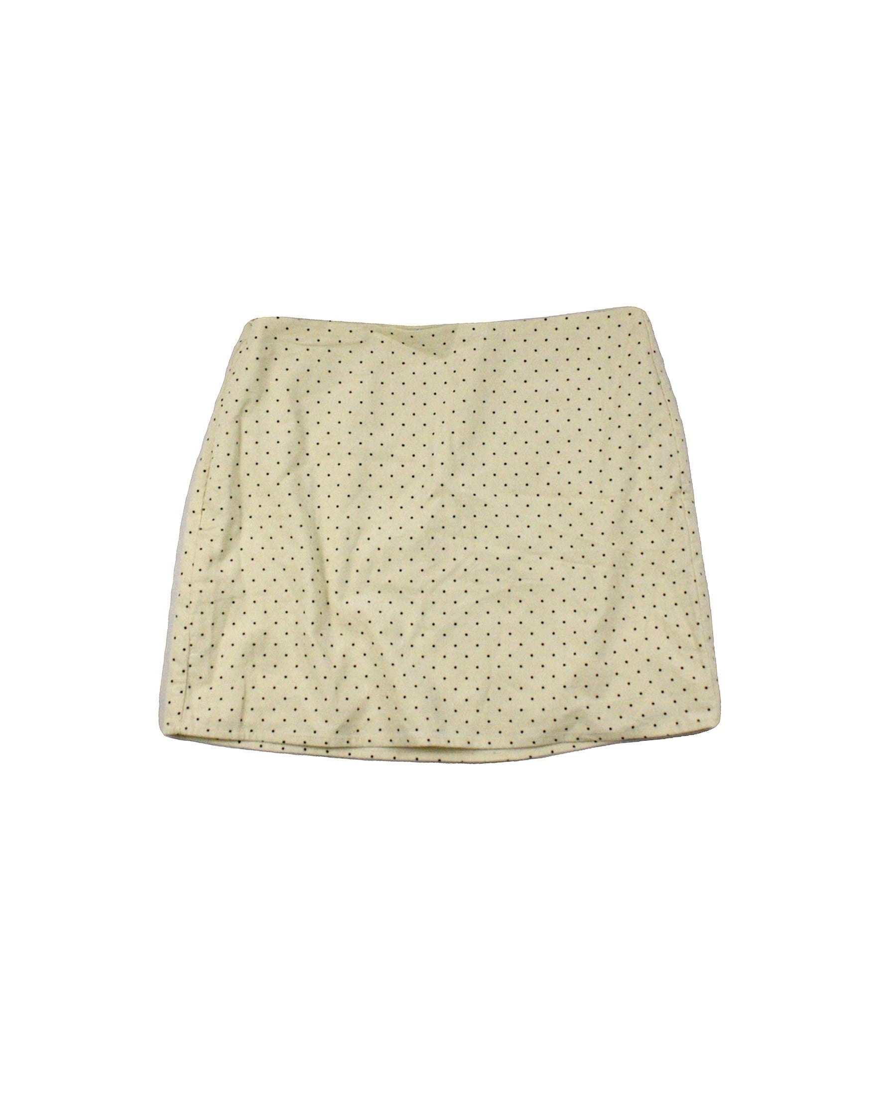 Pretty Garbage Women's Cream and Black Polka Dot Mini Skirt – Size 28