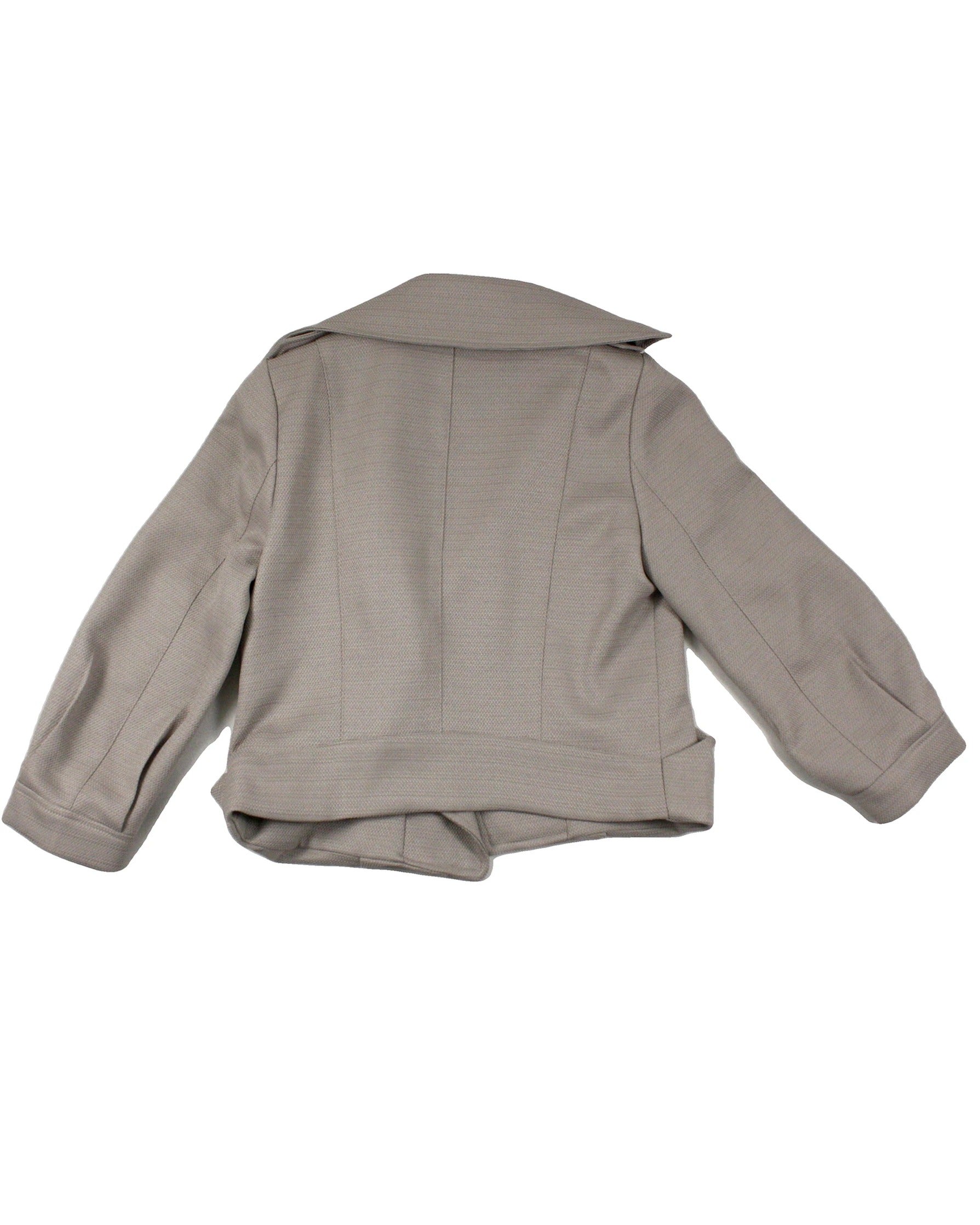 Cecil McBee Women's Grey Three-Quarter Sleeve Jacket with Lapels