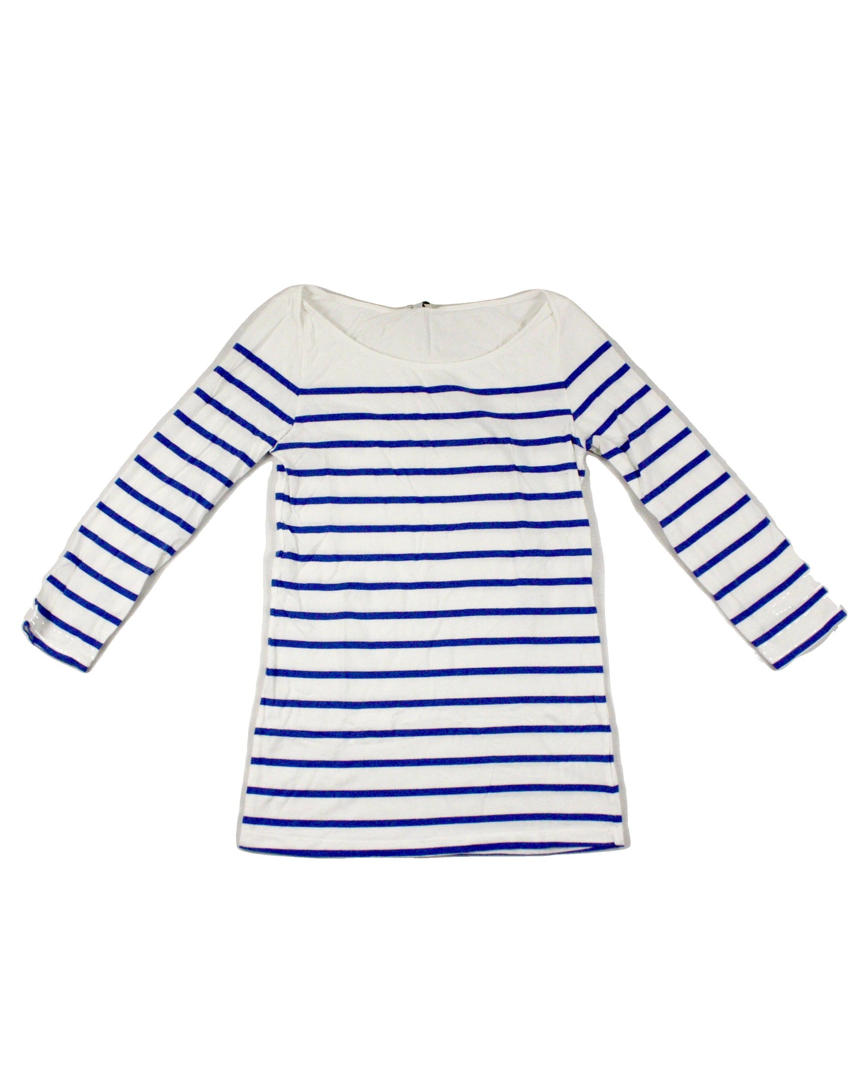 T. Babaton Women's Multicolor Three-Quarter Sleeve Top with Wide Neck – Size S