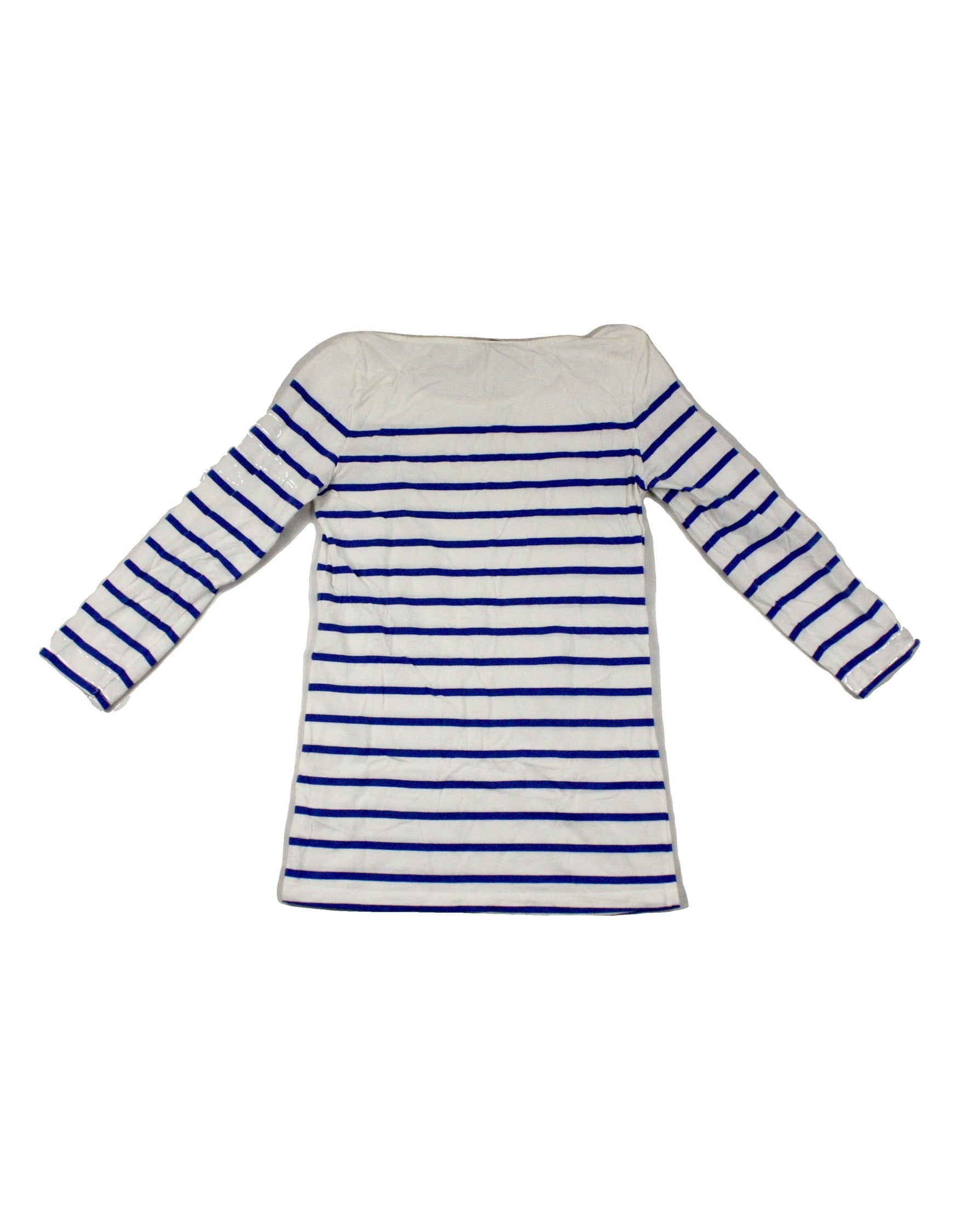 T. Babaton Women's Multicolor Three-Quarter Sleeve Top with Wide Neck – Size S