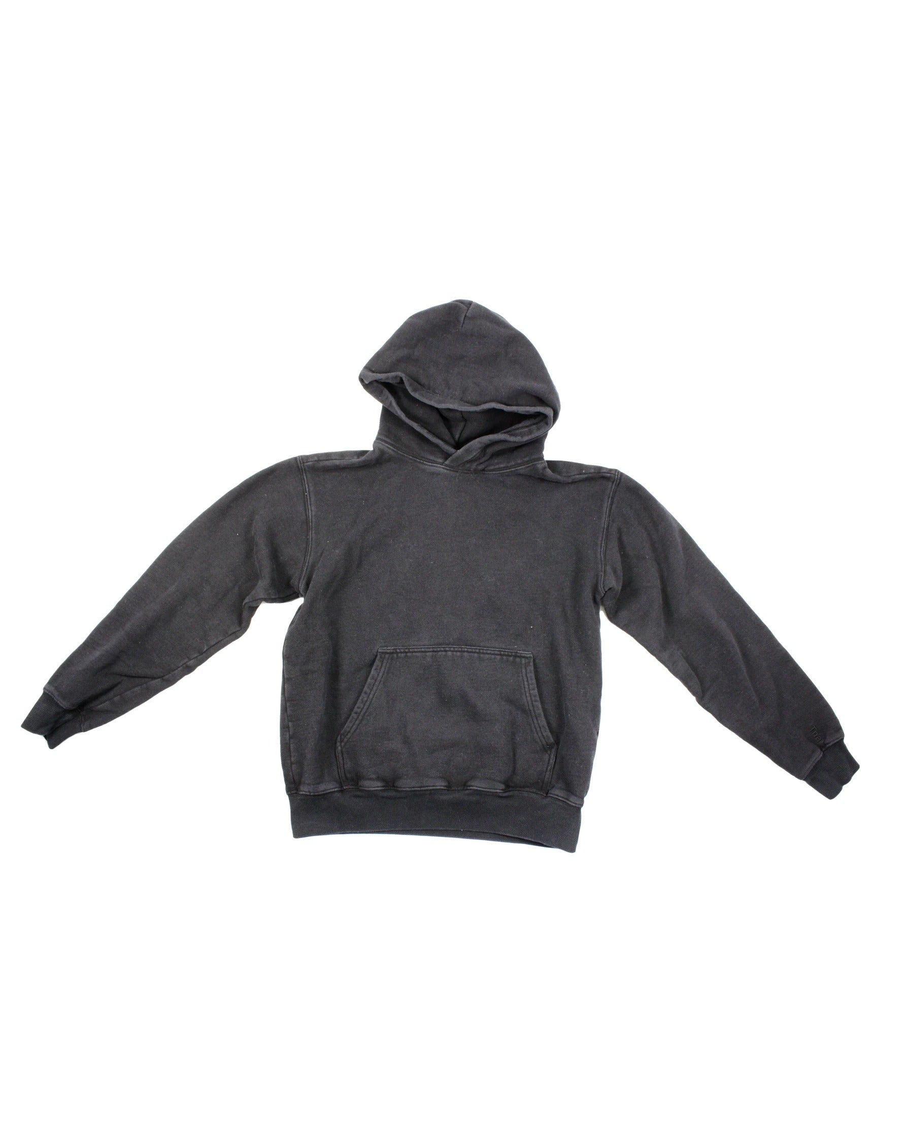 TNA Cozy Women's Black Long Sleeve Sweatshirt with Front Pocket – Size 2XS