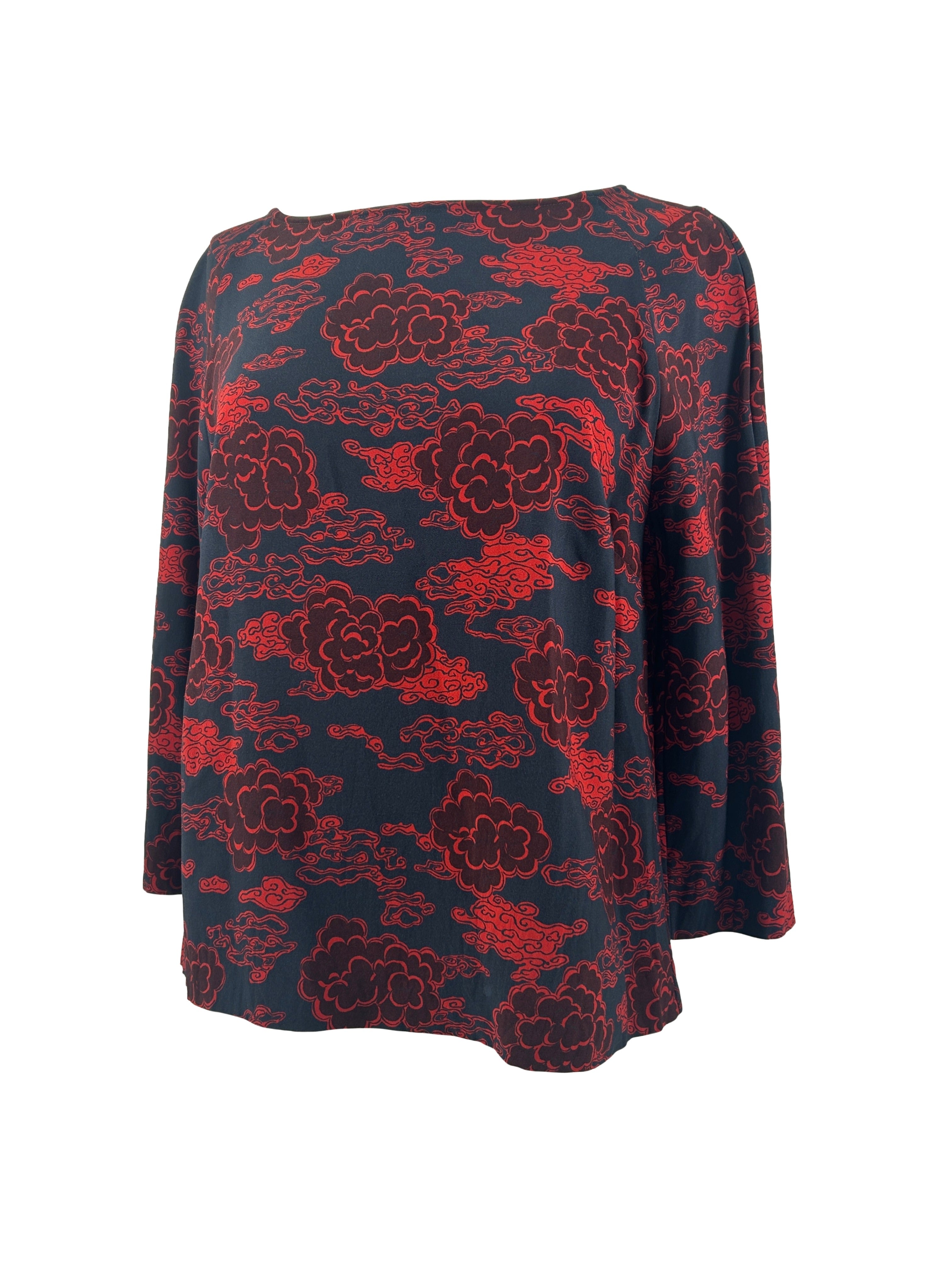 Dries Van Noten Size 40 Cloud Print Top