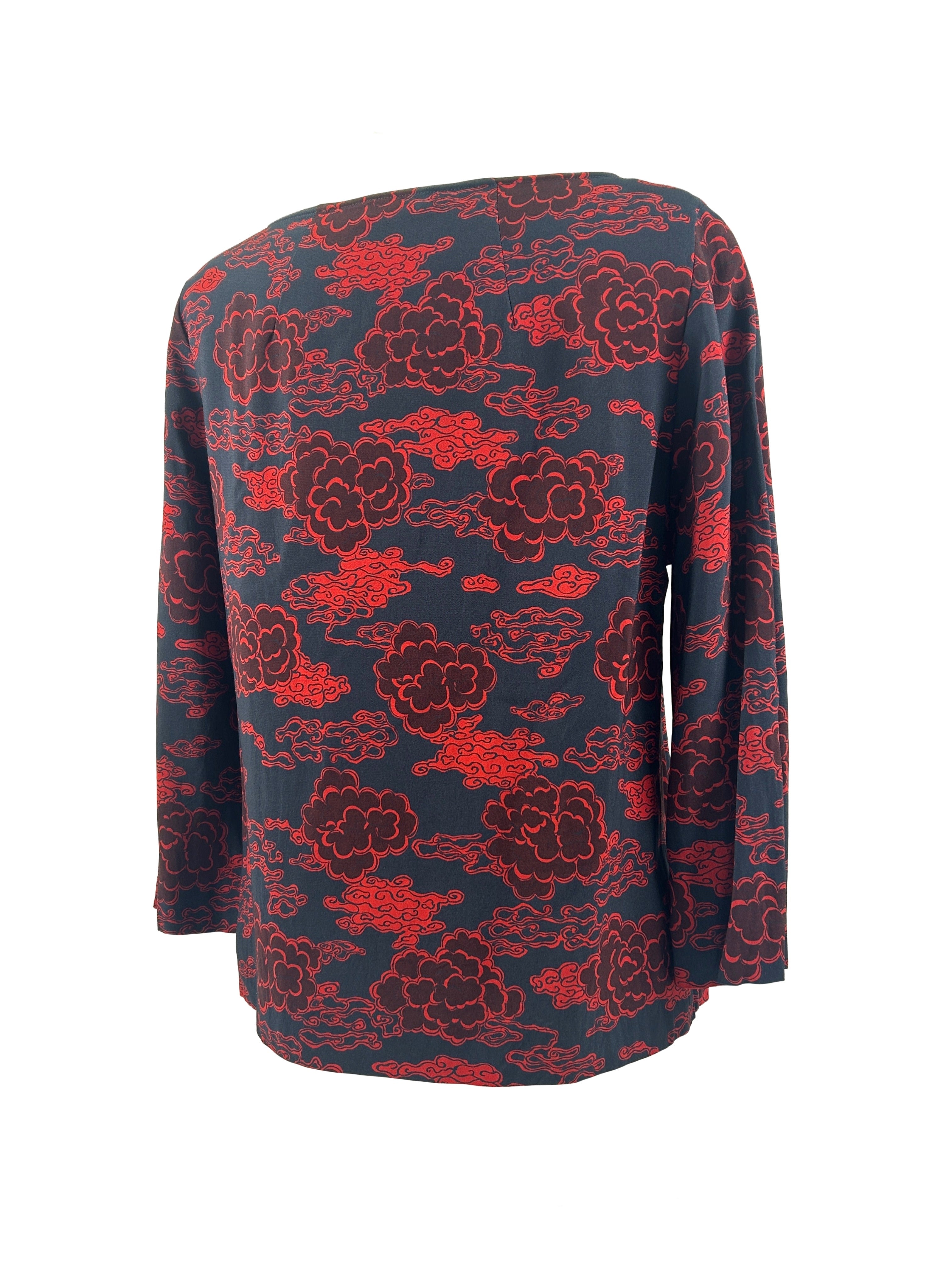 Dries Van Noten Size 40 Cloud Print Top