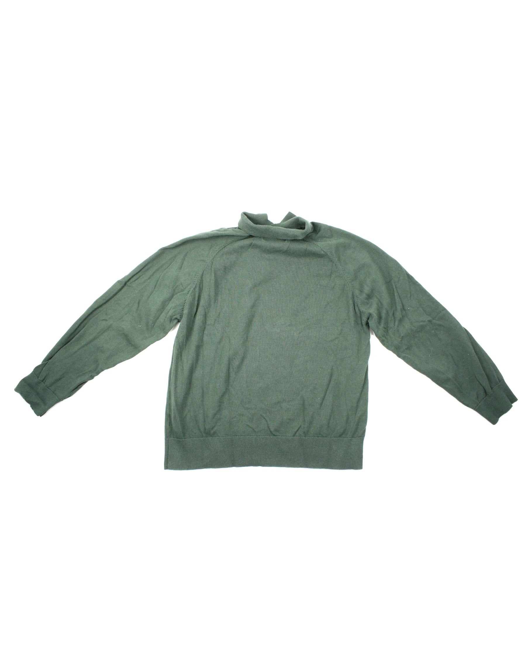 Champlain Men's Green Cotton Long Sleeve Polo Shirt – Size M
