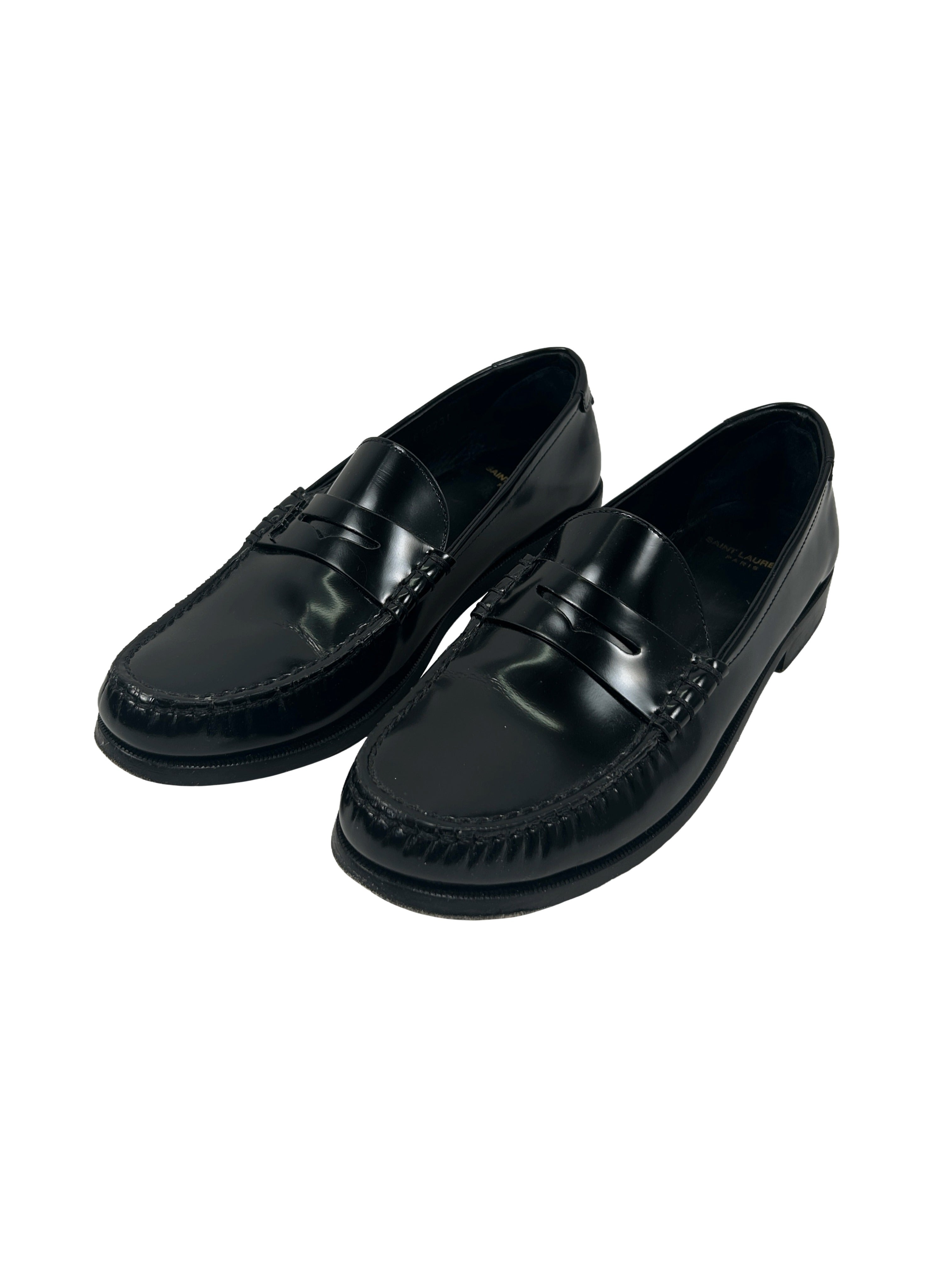 Saint Laurent Size 42 "Le Loafer" Penny Loafers